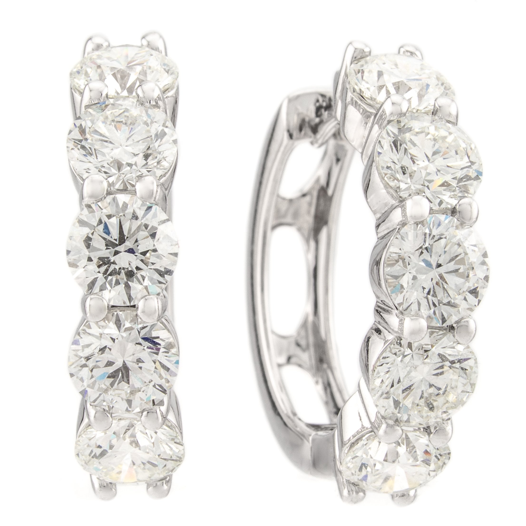 Diamond Huggie Earrings