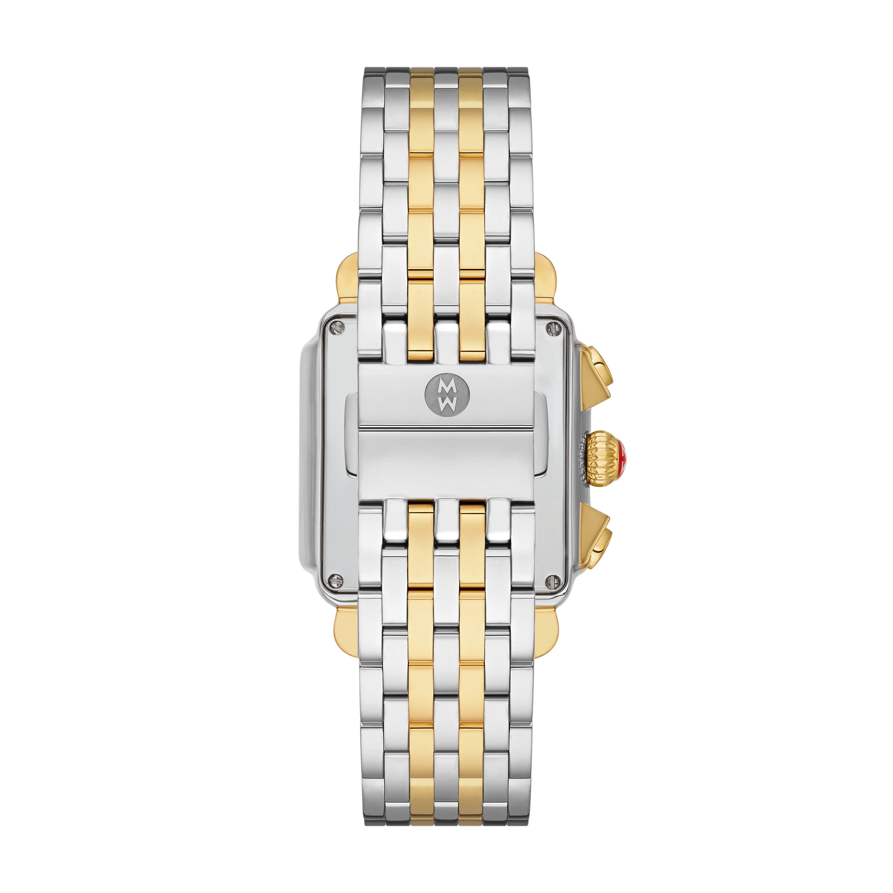 Michele Deco Two-Tone 18k Gold-Plated Diamond Watch Ref# mww06a000809