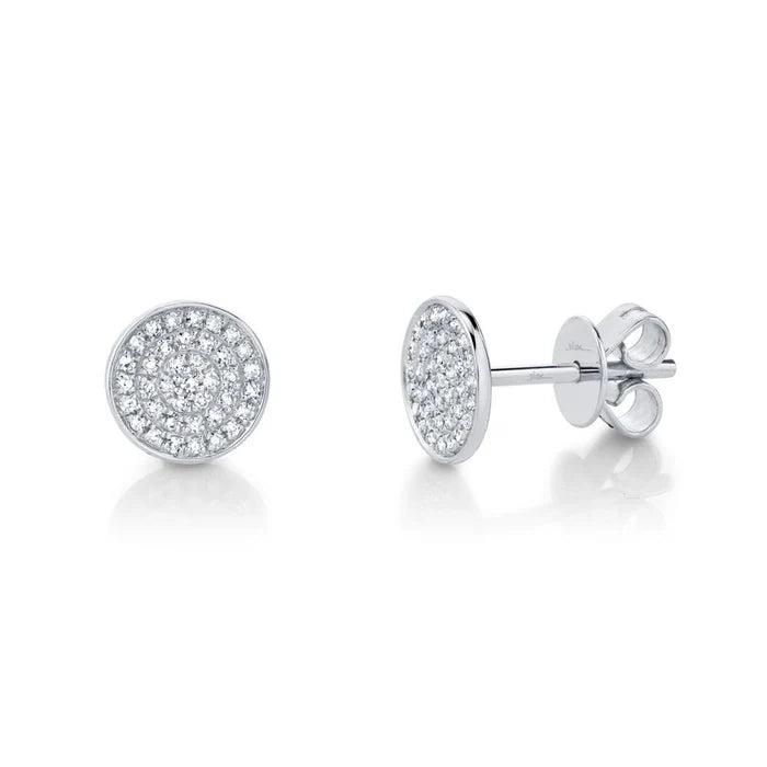 Shy Creation Diamond Disc Studs