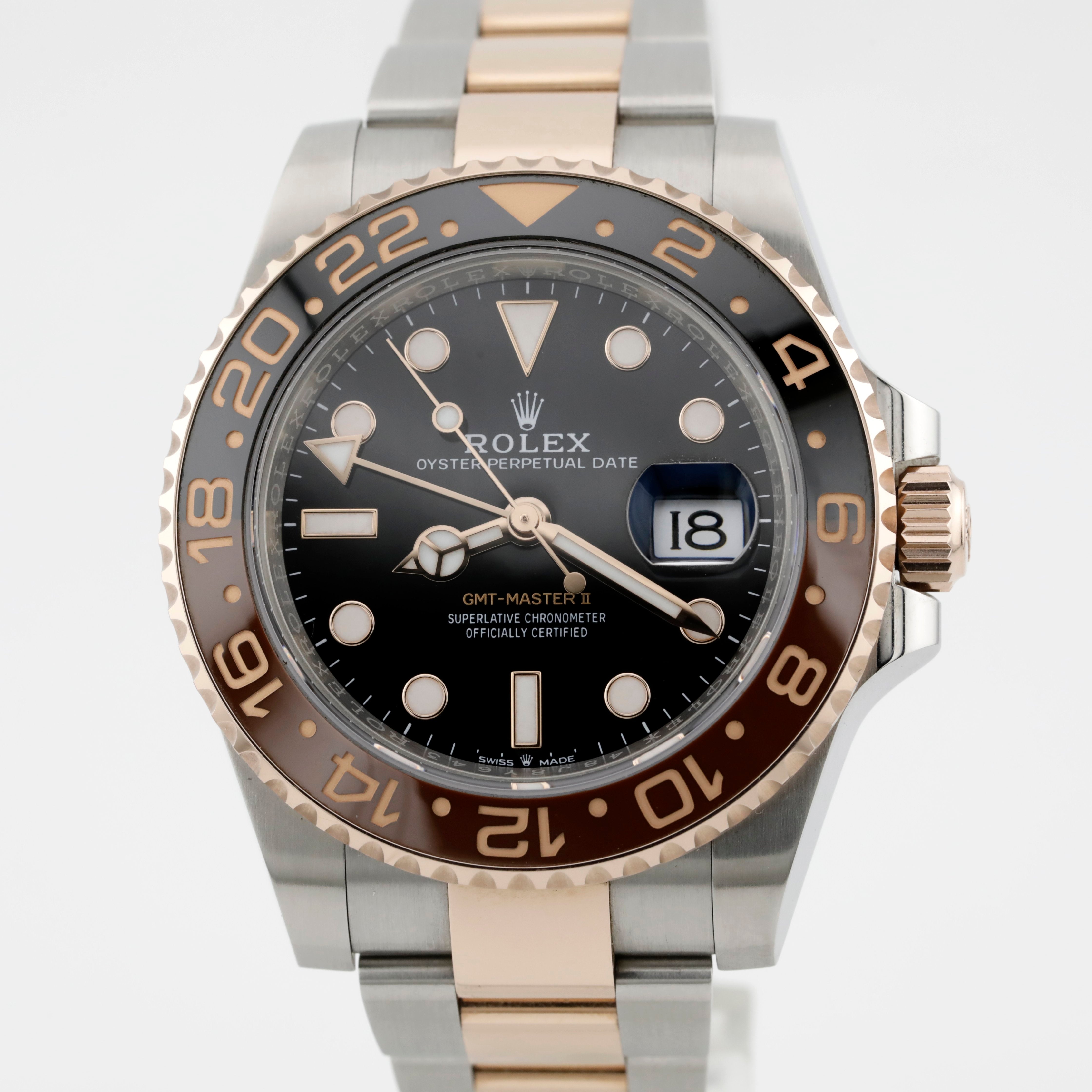 Pre Owned Rolex GMT-Master II Rootbeer Ref# 126711CHNR
