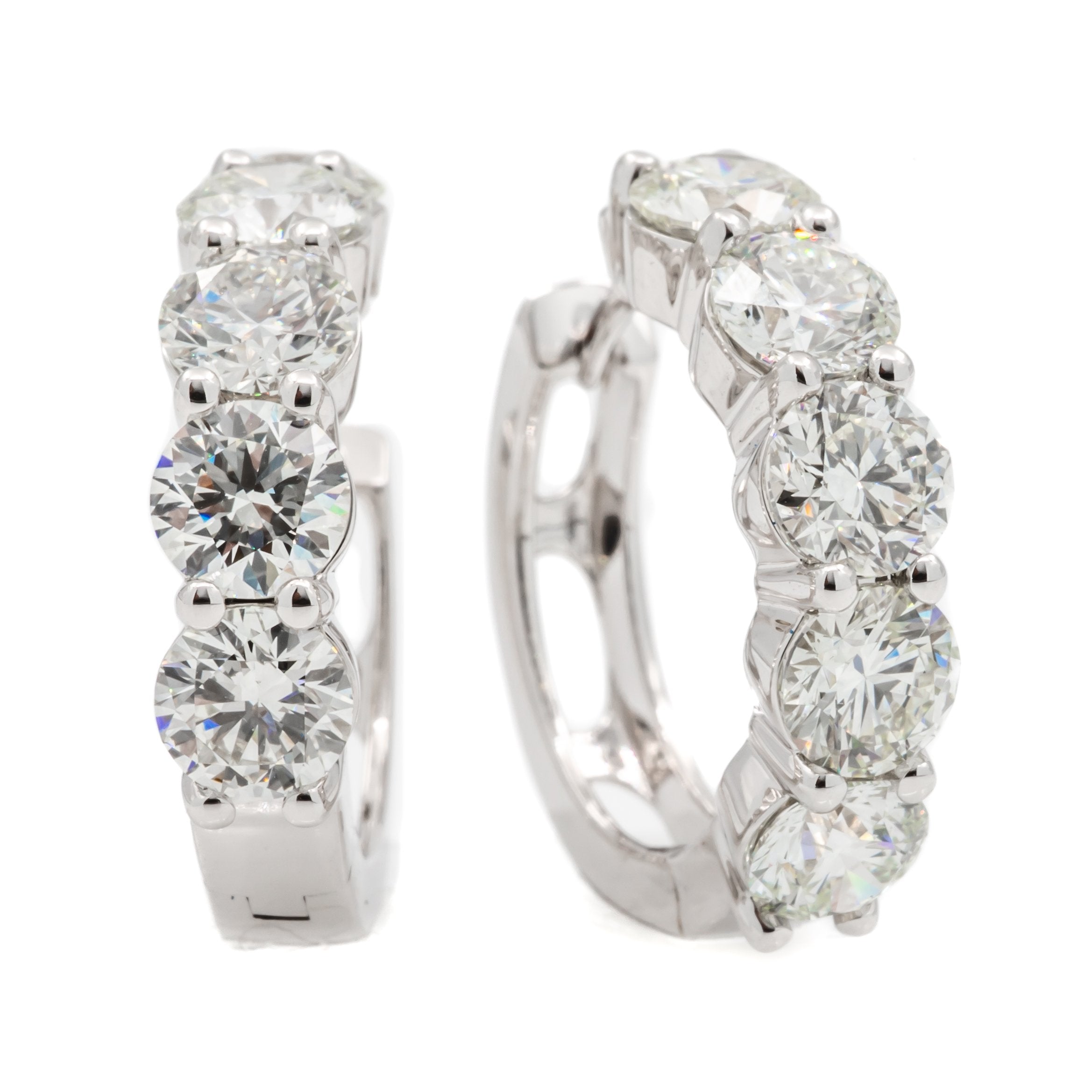 Diamond Huggie Earrings