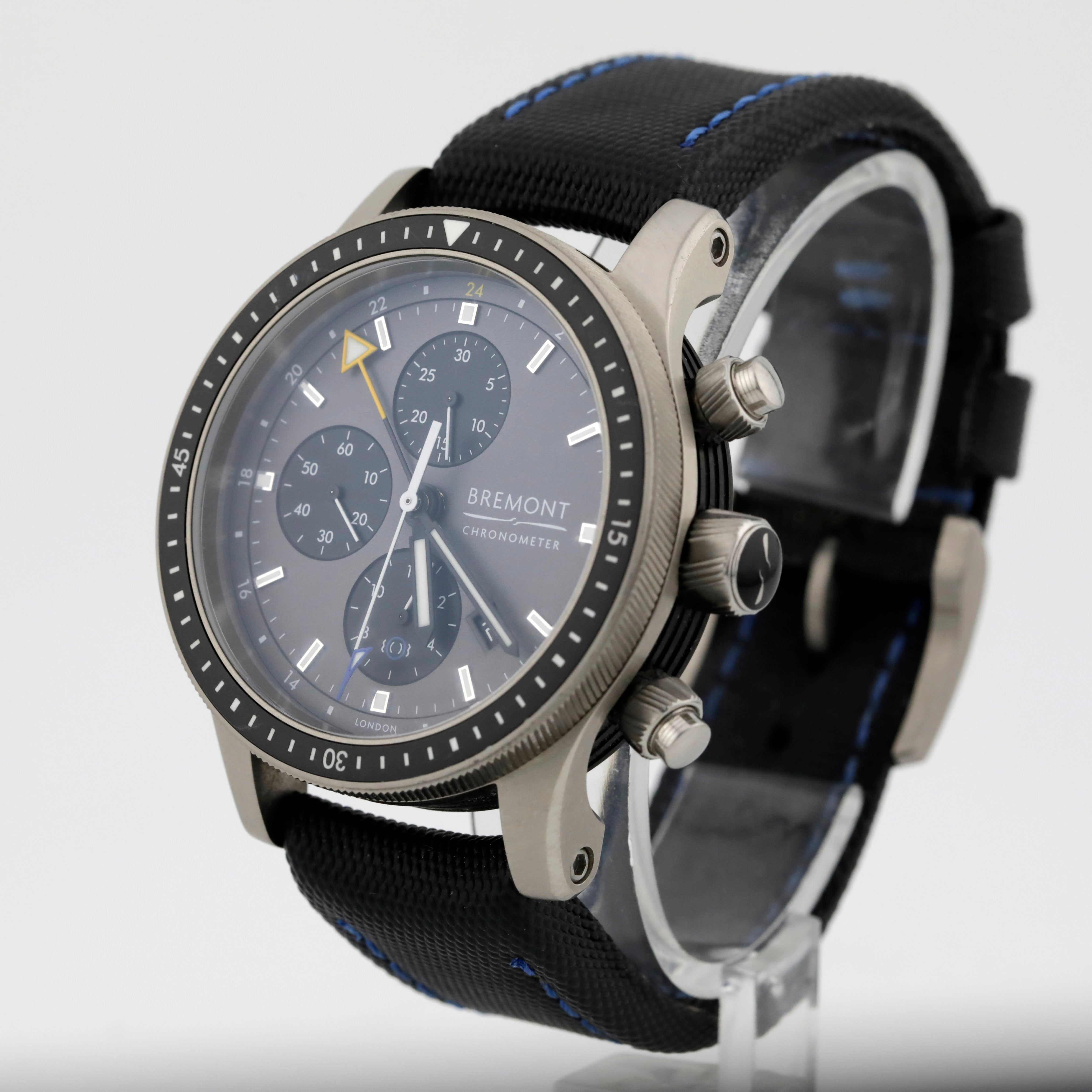 Pre Owned Bremont Model 247 Boeing Titanium GMT Chronograph Ref# BB247-TI-GMT/DG