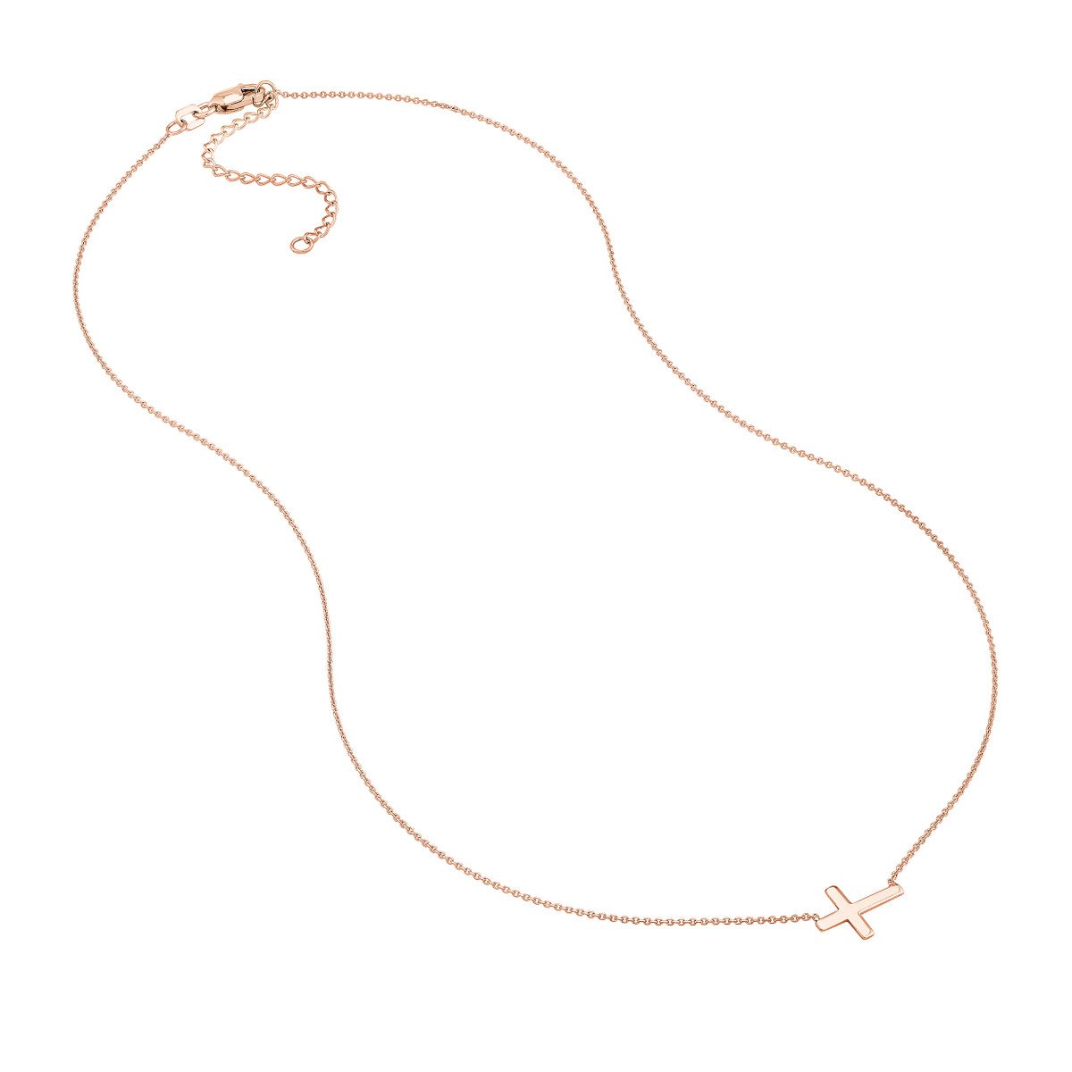 Sideways Cross Necklace