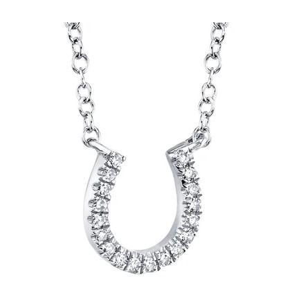 Shy Creation Diamond Horseshoe Neckalce