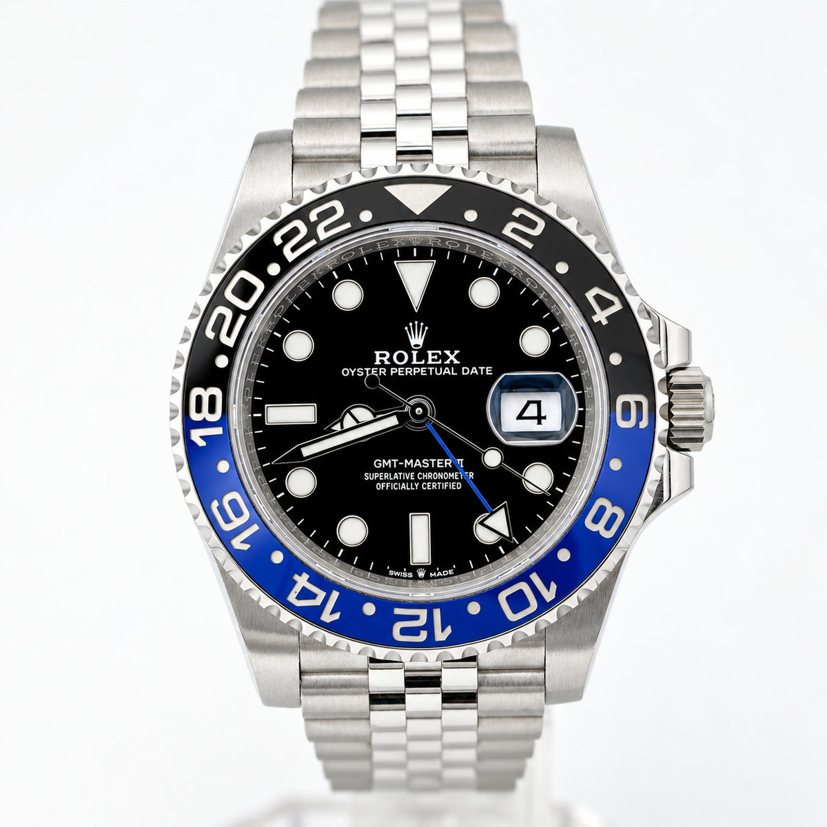 Pre Owned Rolex GMT Master II Batgirl, REF. 126710BLNR