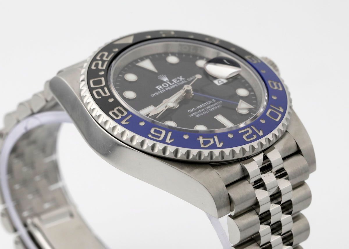 Pre Owned Rolex GMT Master II Batgirl, REF. 126710BLNR