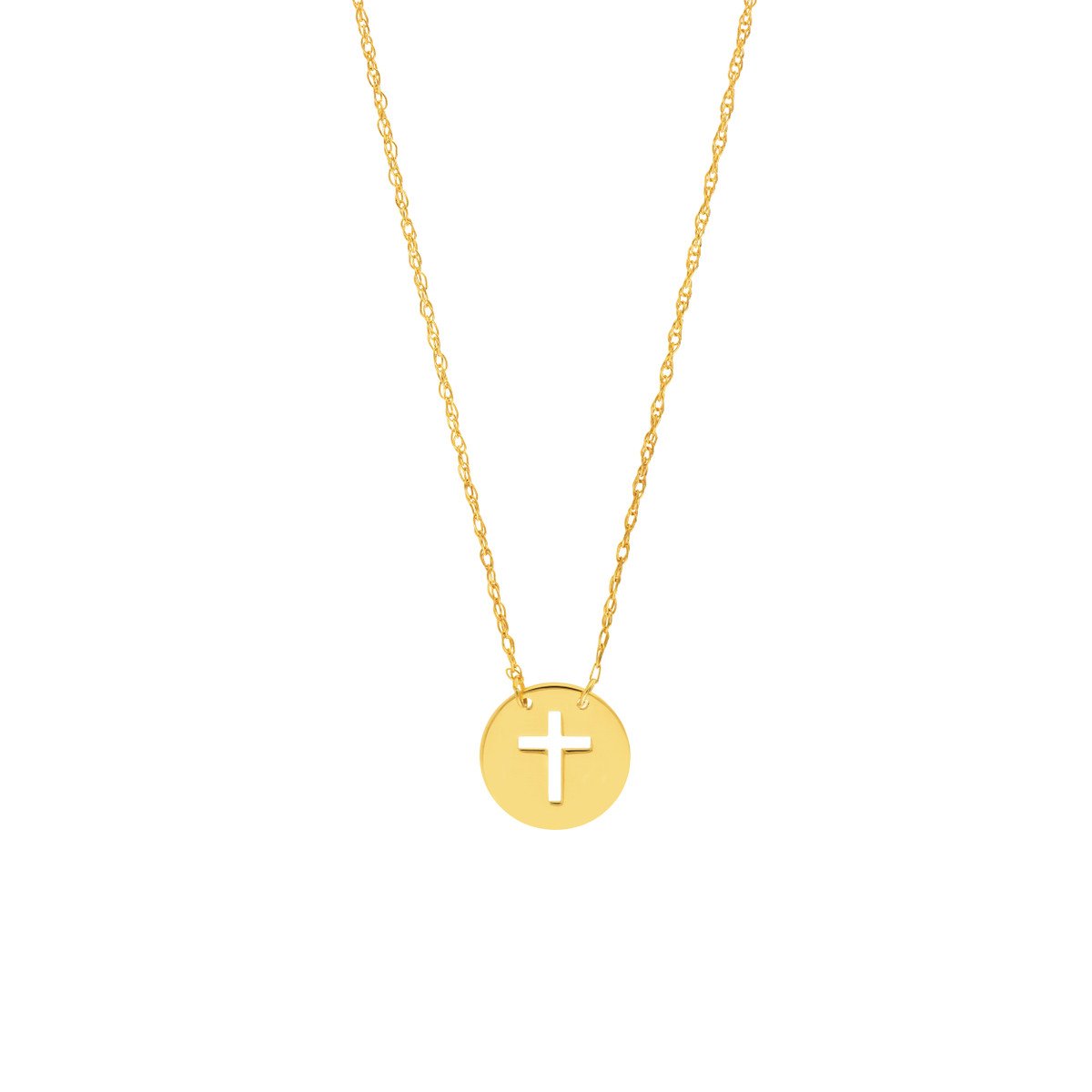 Cross Cutout Necklace
