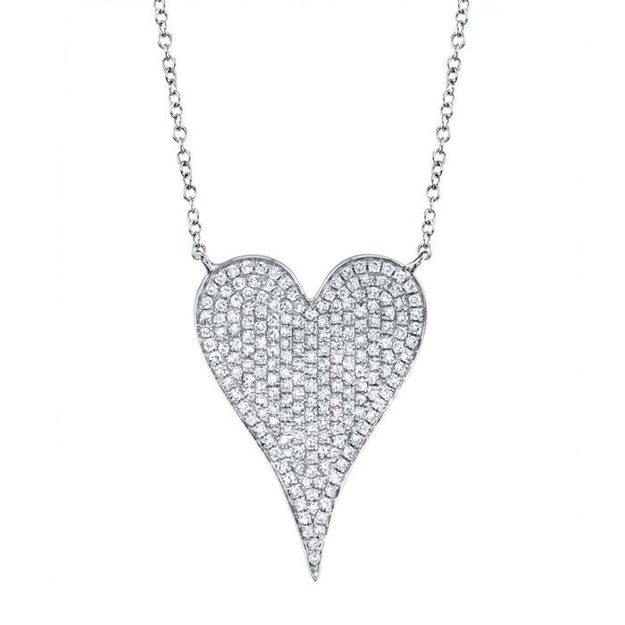 Shy Creation Diamond Heart Necklace
