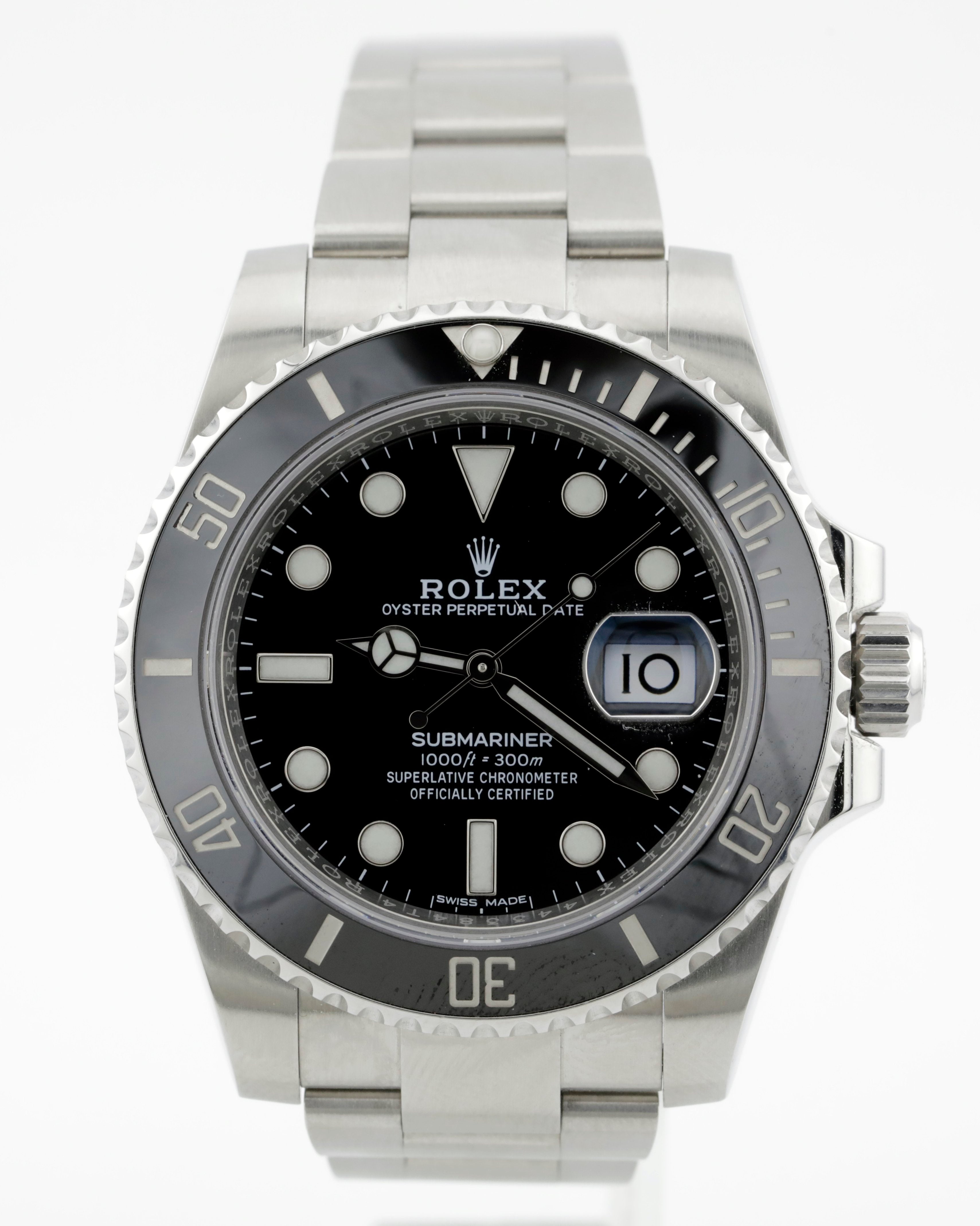 Pre Owned Rolex Submariner Date Ref# 116610LN