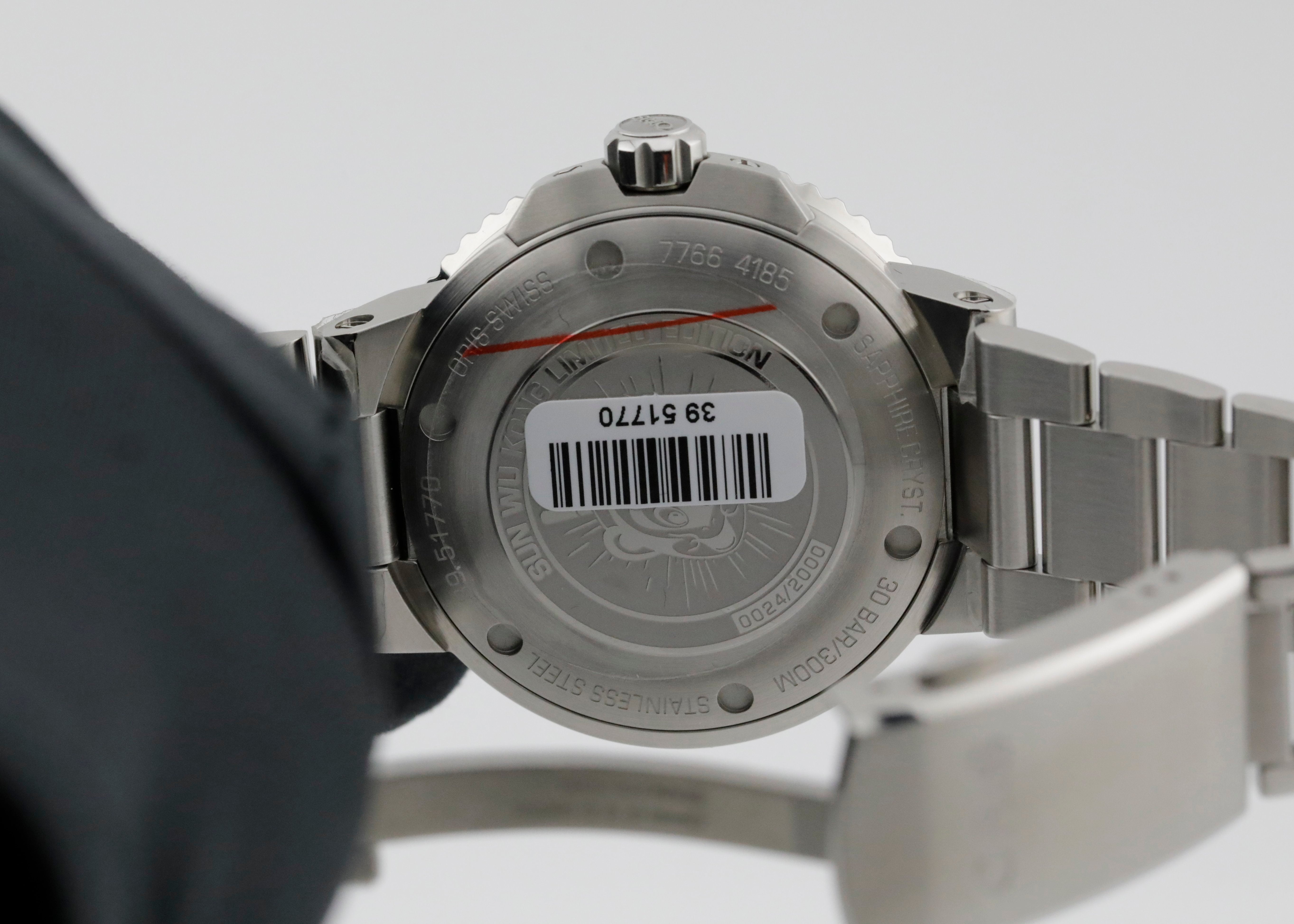 Pre Owned Oris Aquis Sun Wukong Limitied Edition Ref# 0173377664185-set