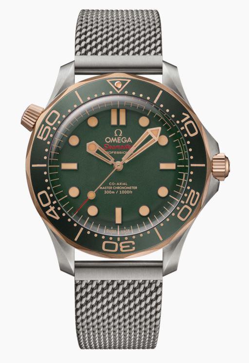 Omega Seamaster Diver 300M Titanium & Bronze Gold Ref # 21090422010001