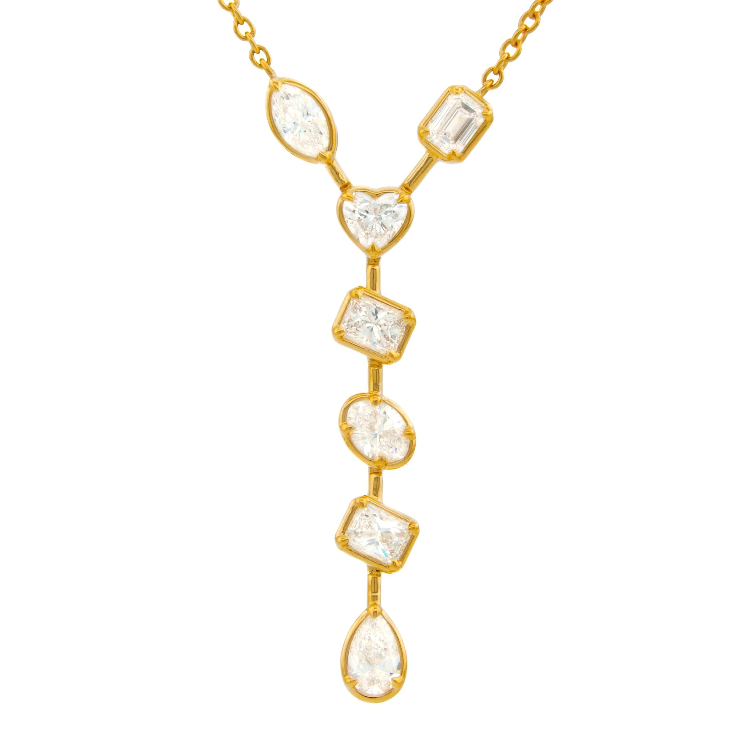 Diamond Lariat Necklace