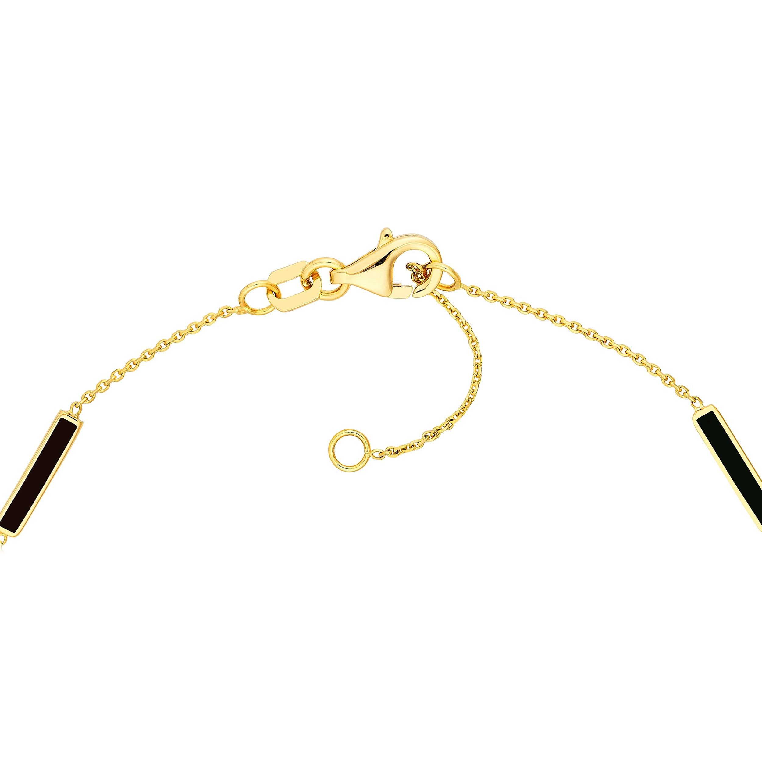 Gold and Enamel Bracelet