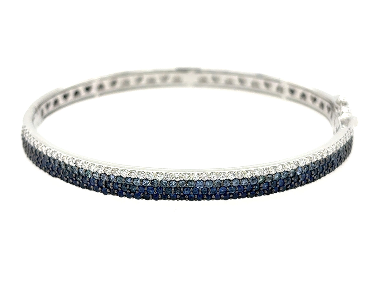 Dilamani Blue Sapphire and Diamond Bangle
