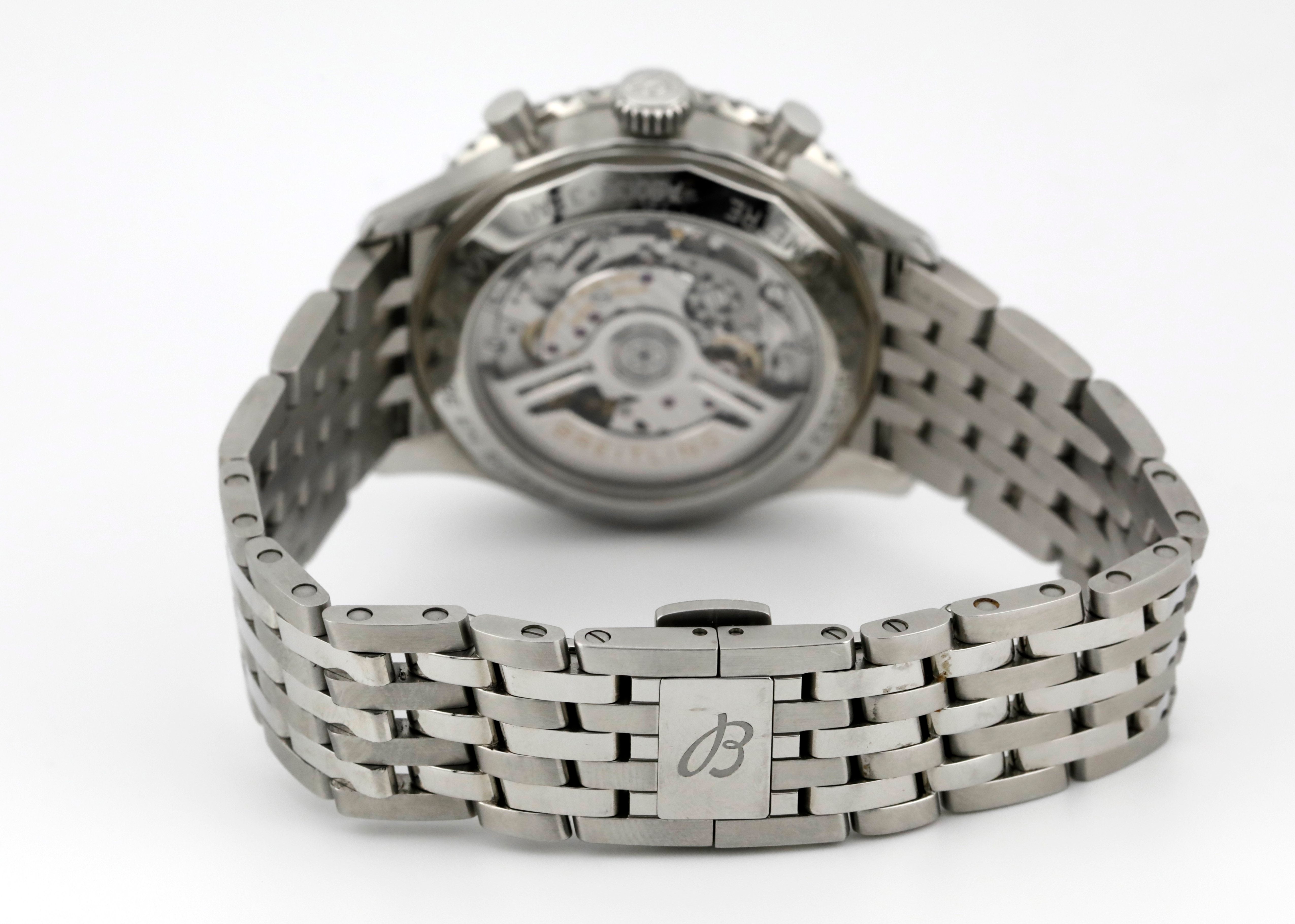 Pre Owned Breitling Navitimer 43 Chronograph B01 silver dial, ref. AB0138241G1A1