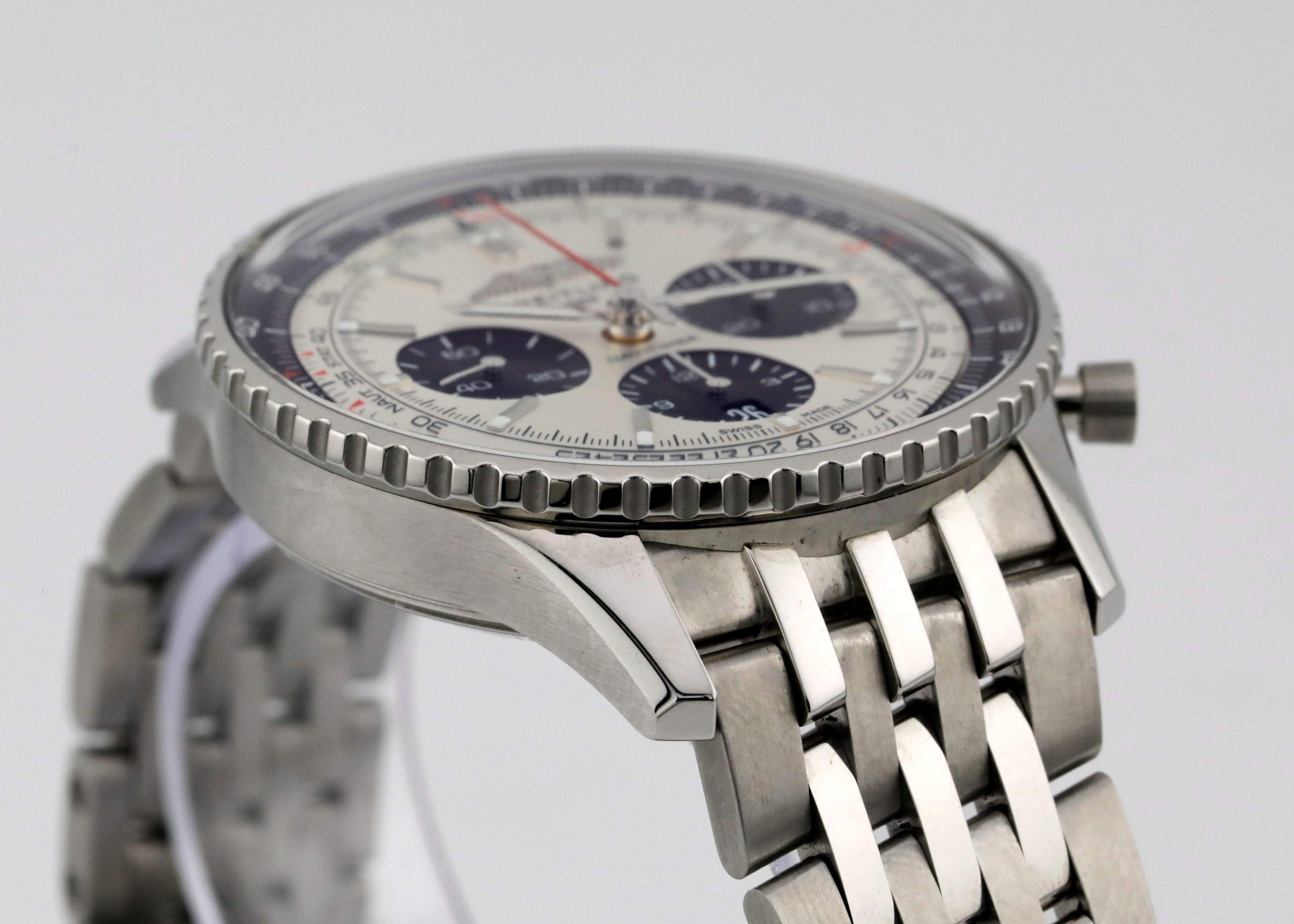 Pre Owned Breitling Navitimer 43 Chronograph B01 silver dial, ref. AB0138241G1A1