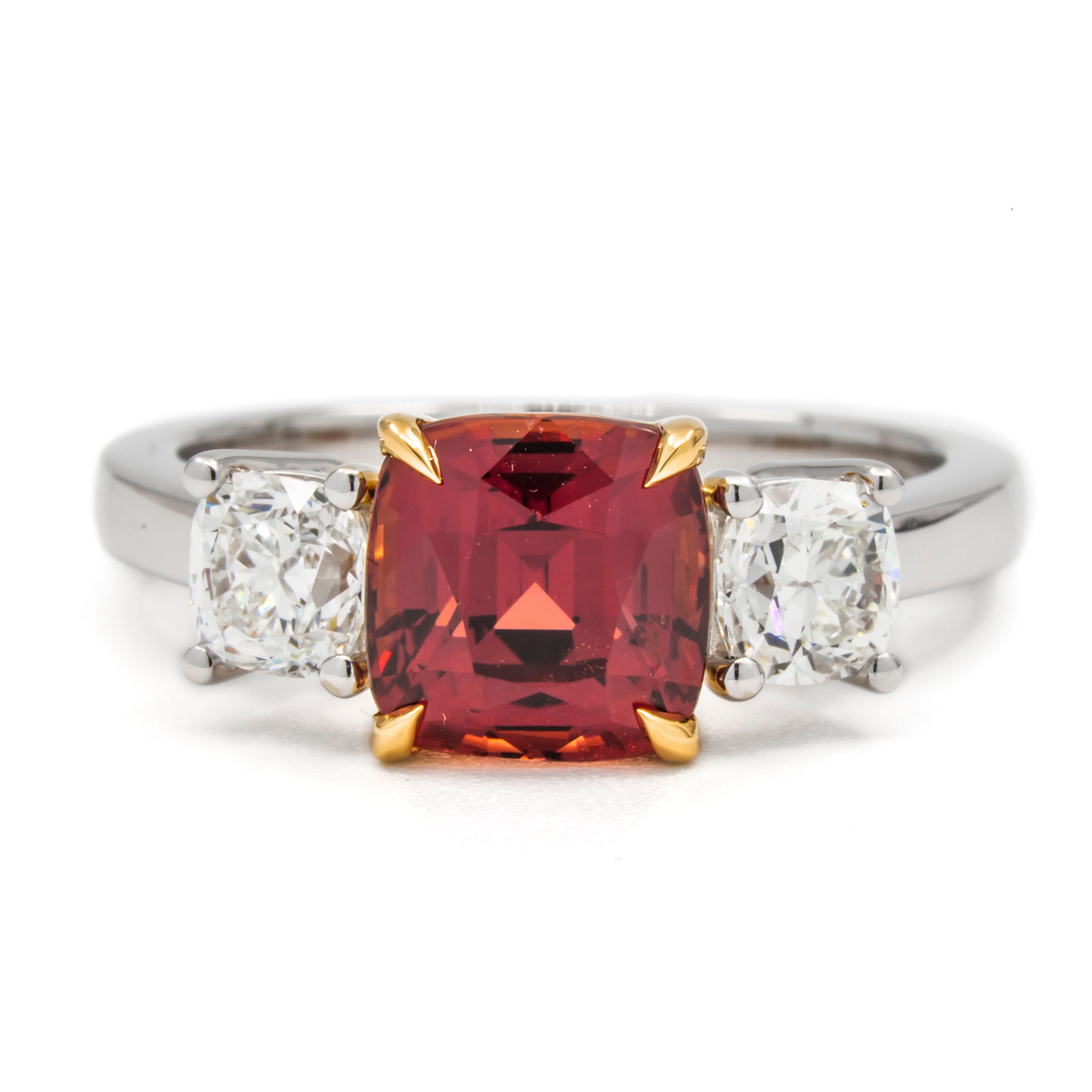 Madagascar Sapphire and Diamond Ring