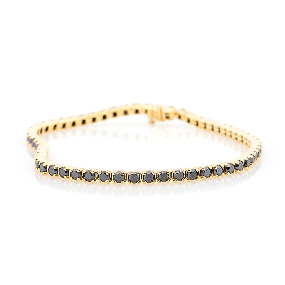 Men's Black Diamond Tennis Bracelet