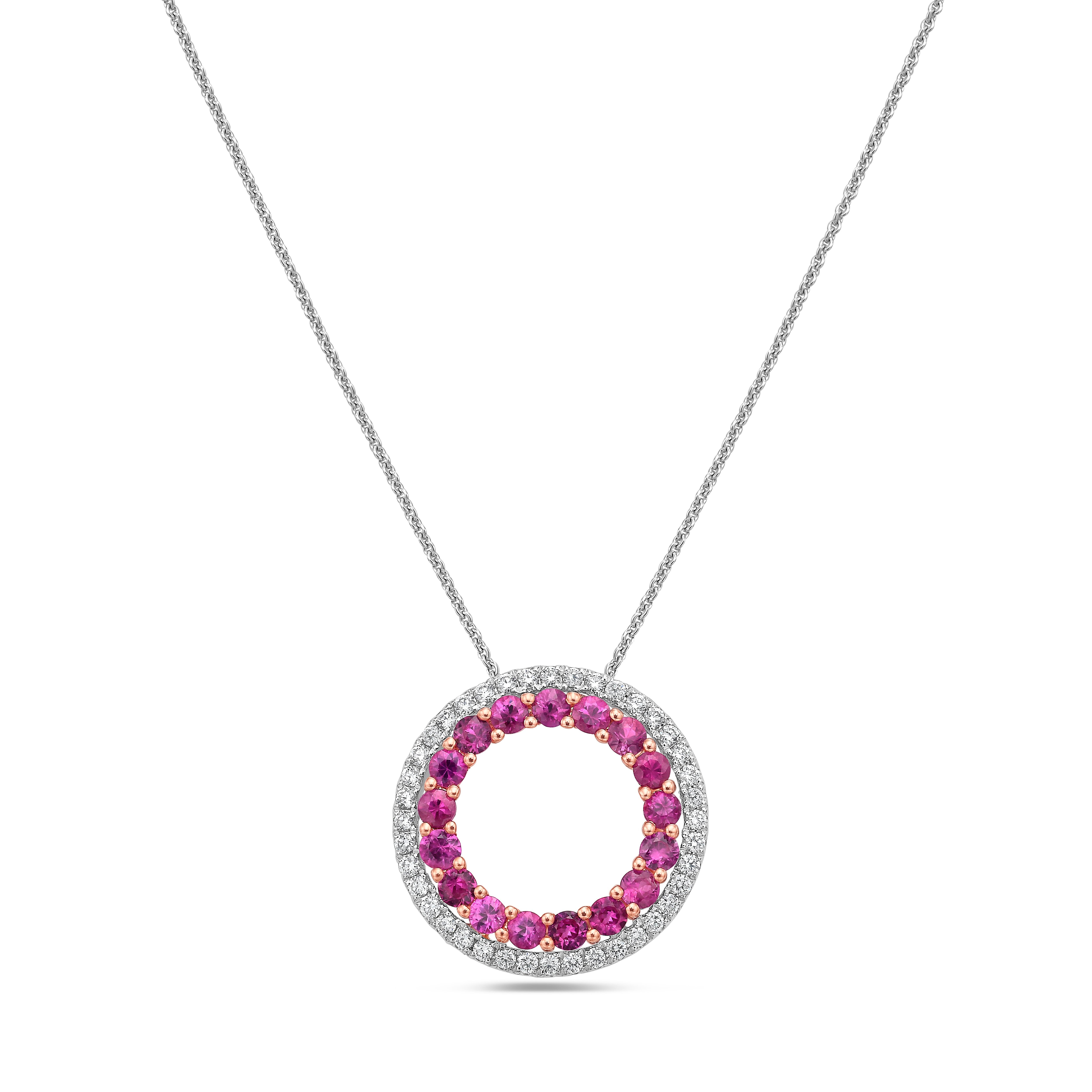 Charles Krypell Ruby and Diamond Pendant