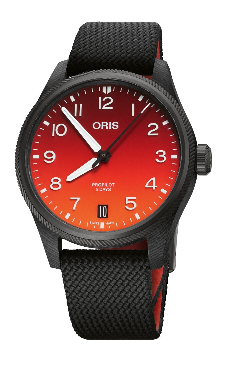 Oris Propilot Coulson Limited Edition 3D Printed Carbon-fibre Case Ref# 0140077848786-Set