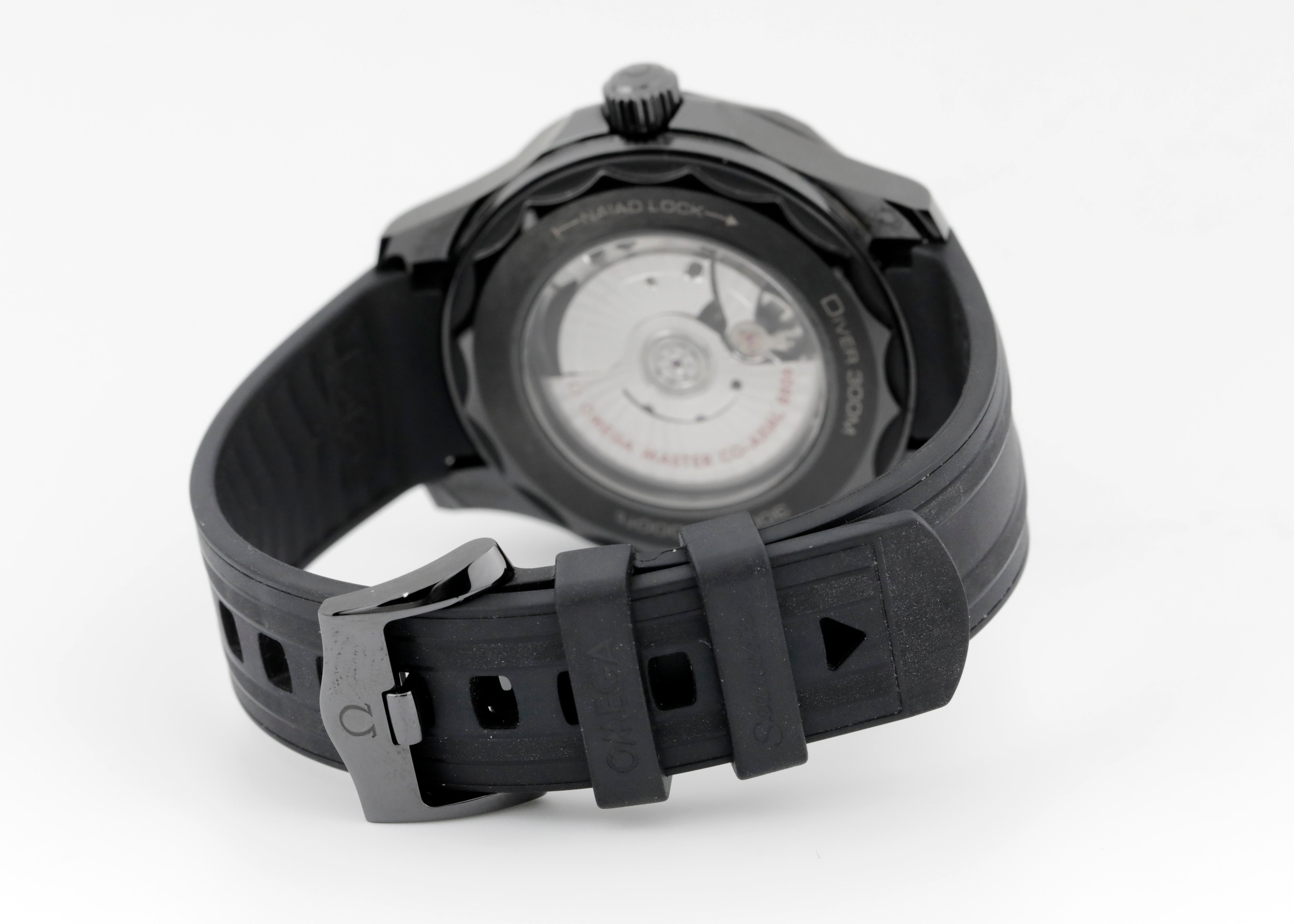Pre Owned Omega Seamaster Diver 300m Black Ceramic, Ref. 21092442001003