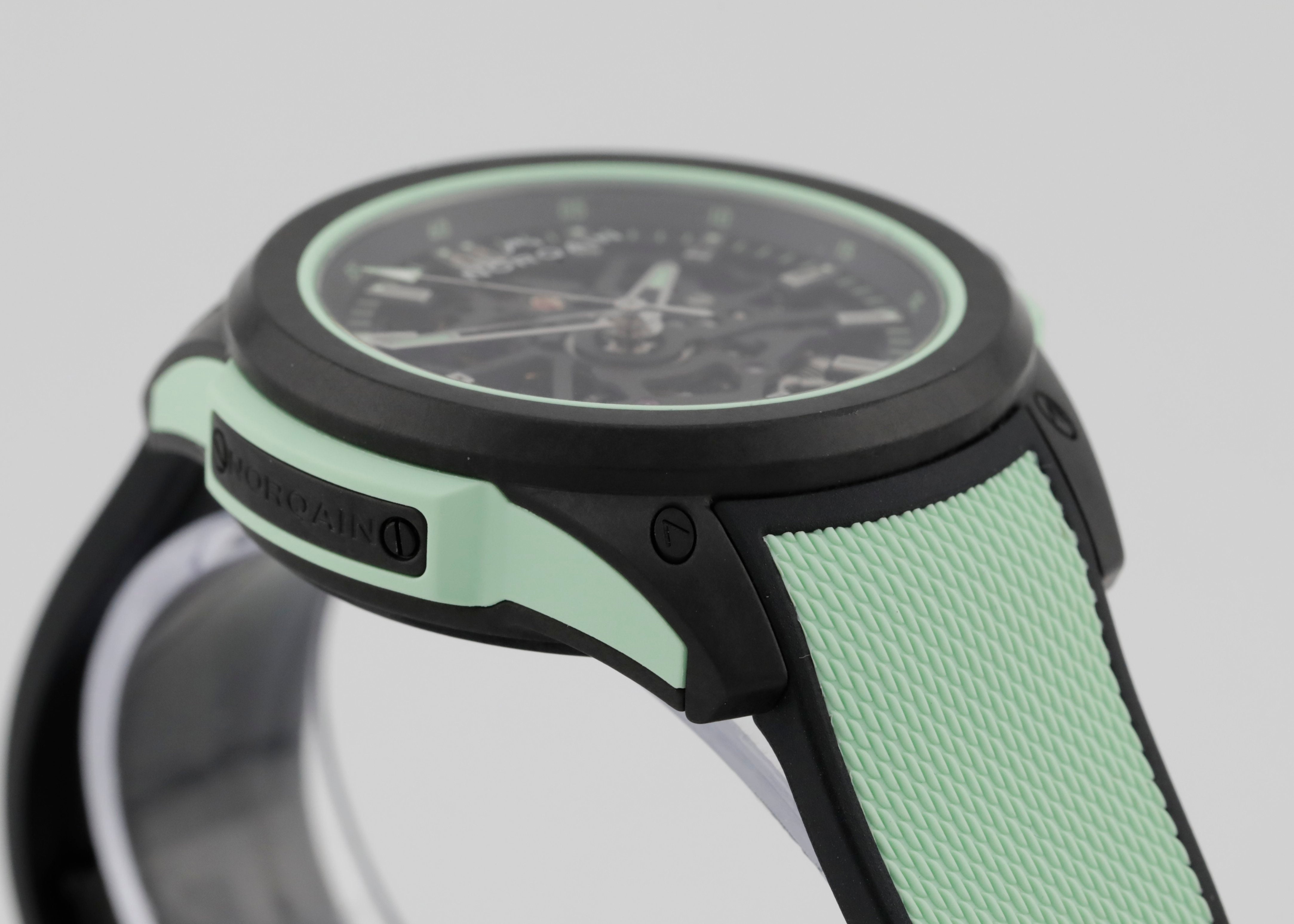 Pre Owned Norqain Wild One Skeleton Limited Edition Mint Green Ref# N3001.07Q03.B01.R03