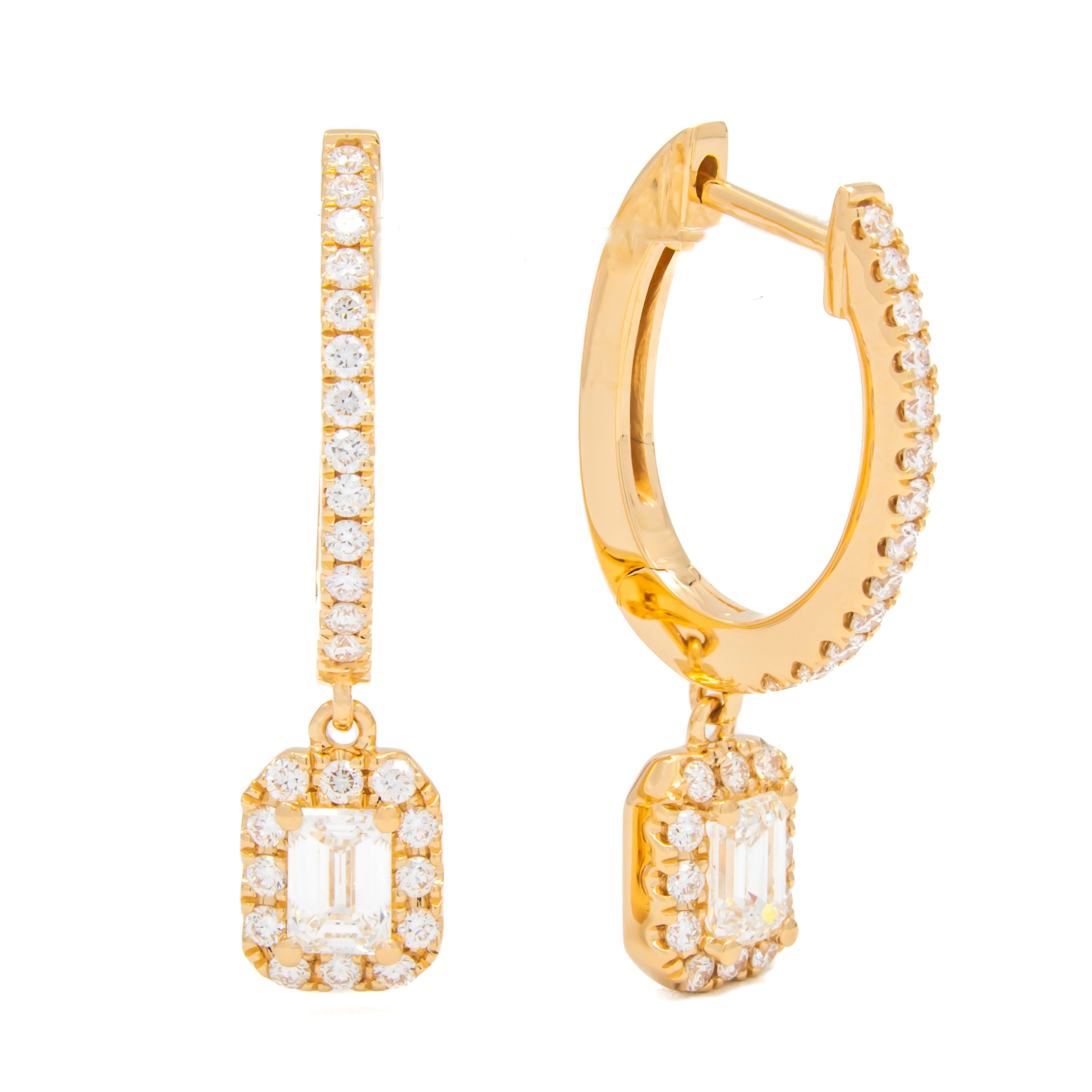 Diamond Dangle Earrings