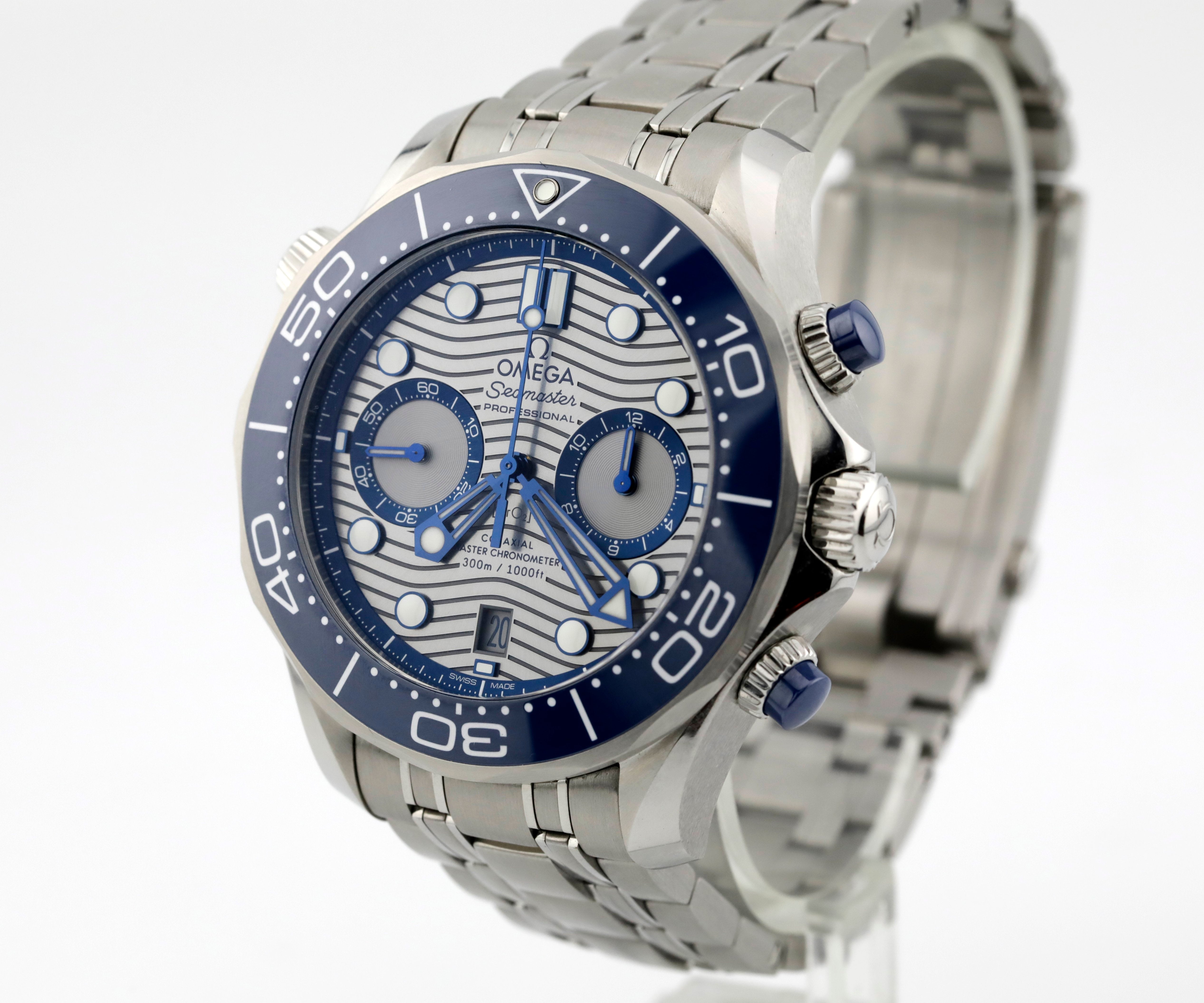 Pre Owned Omega Seamaster Diver 300m Chronograph Ref# 21030445106001