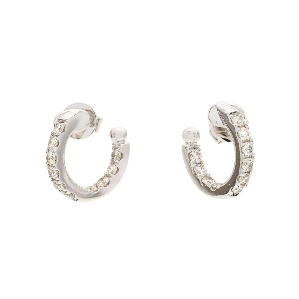 Diamond Hoop Earrings