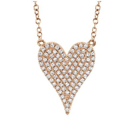 Shy Creation Diamond Heart Necklace