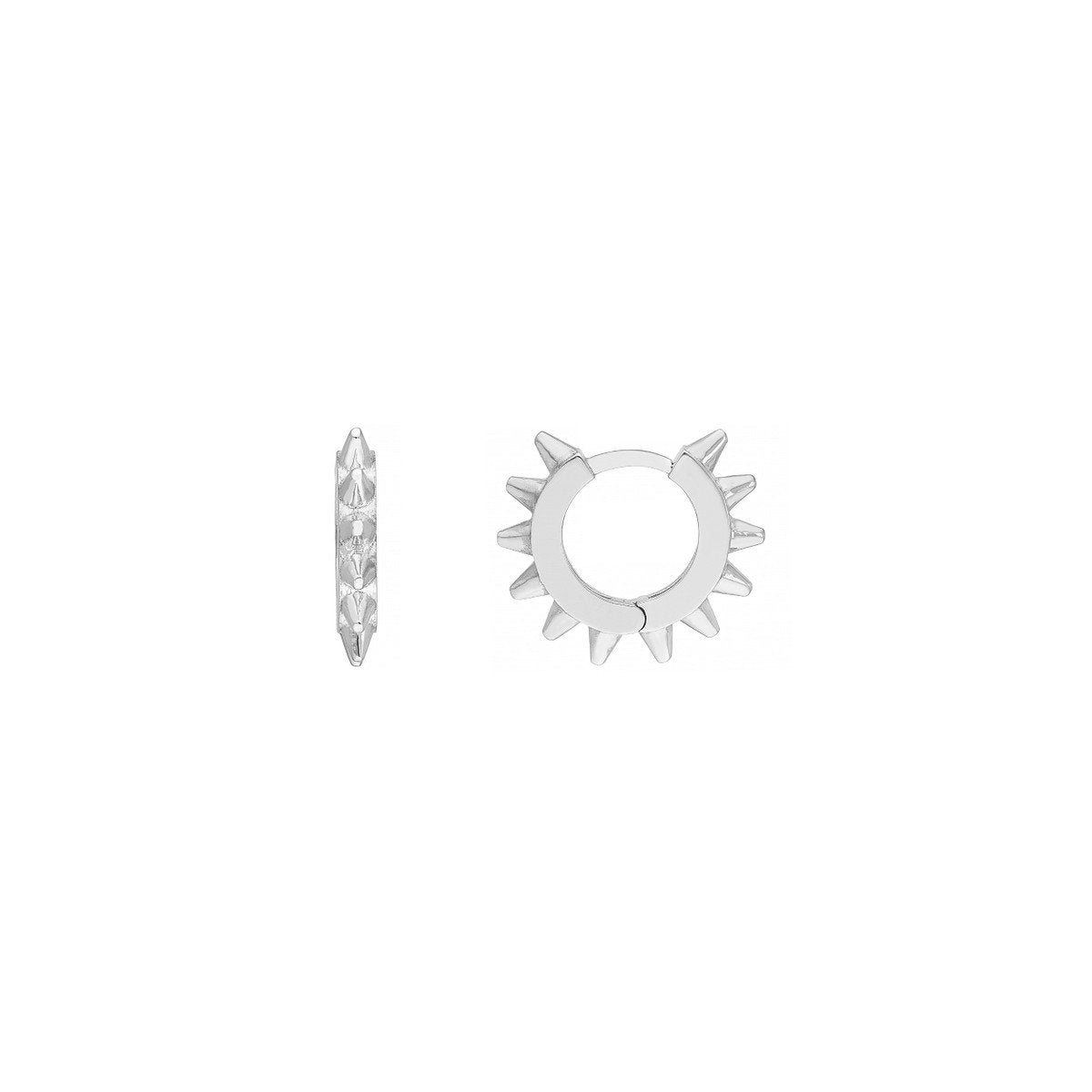 Spike Huggie Earrings