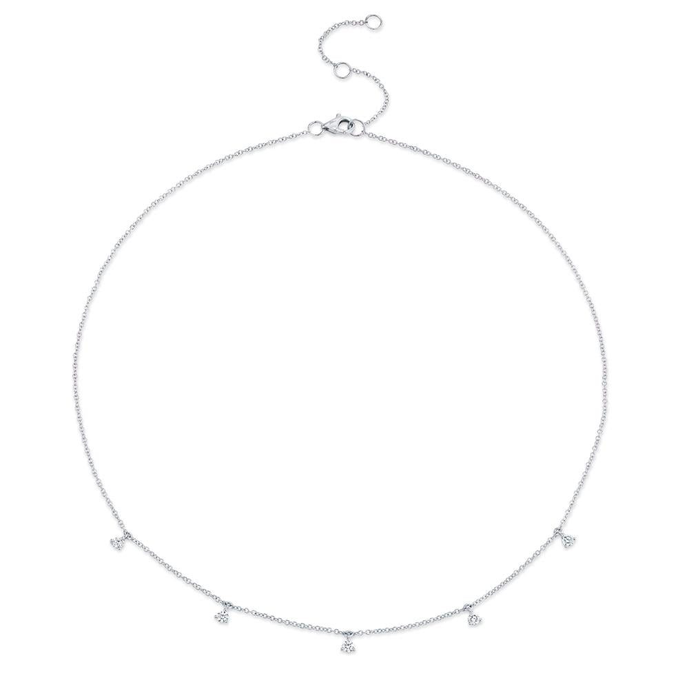 Shy Creation Floating Diamond Necklace