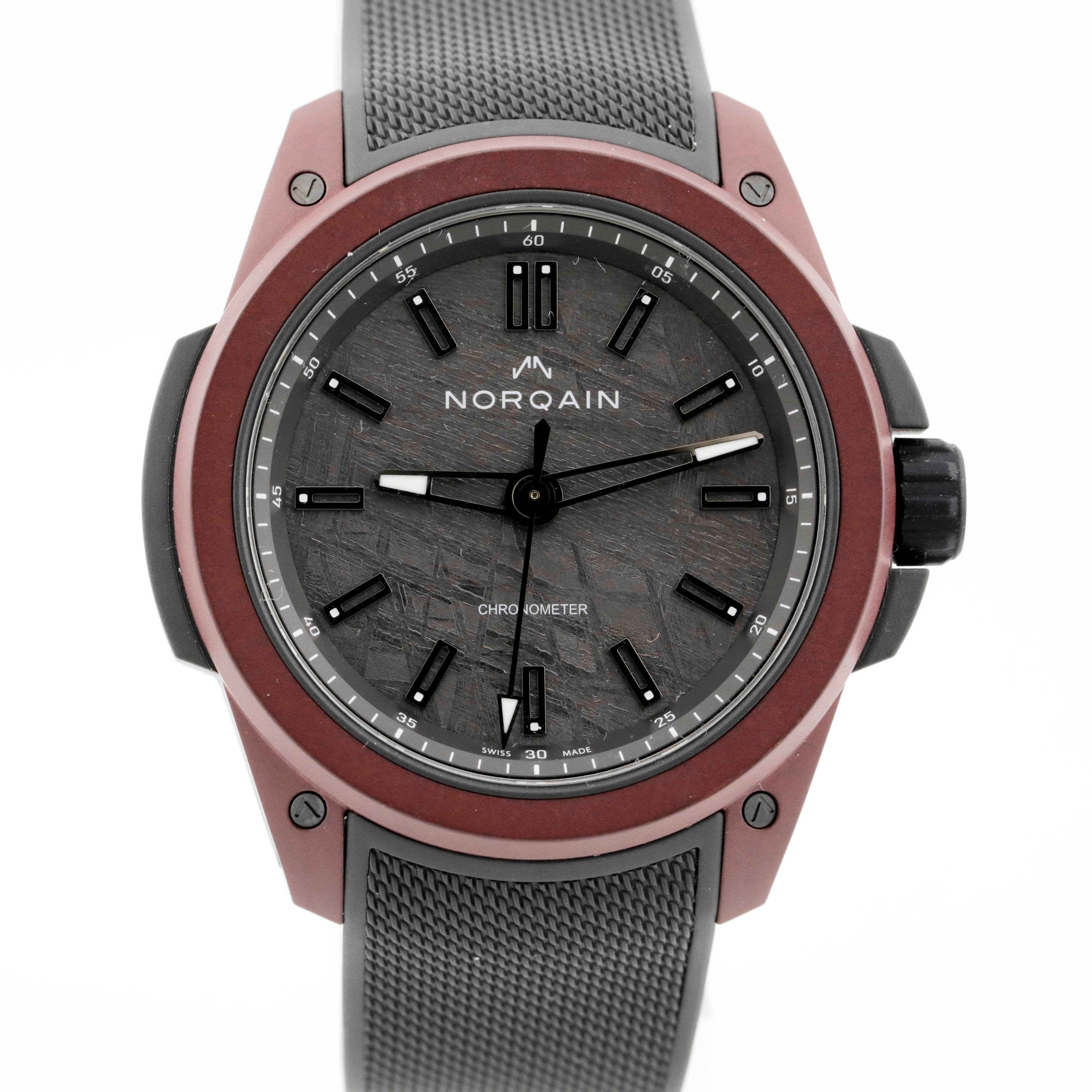 Pre Owned Norqain Wild ONE Meteorite Burgundy 42mm, ref. N3000.21Q47.M02.R01