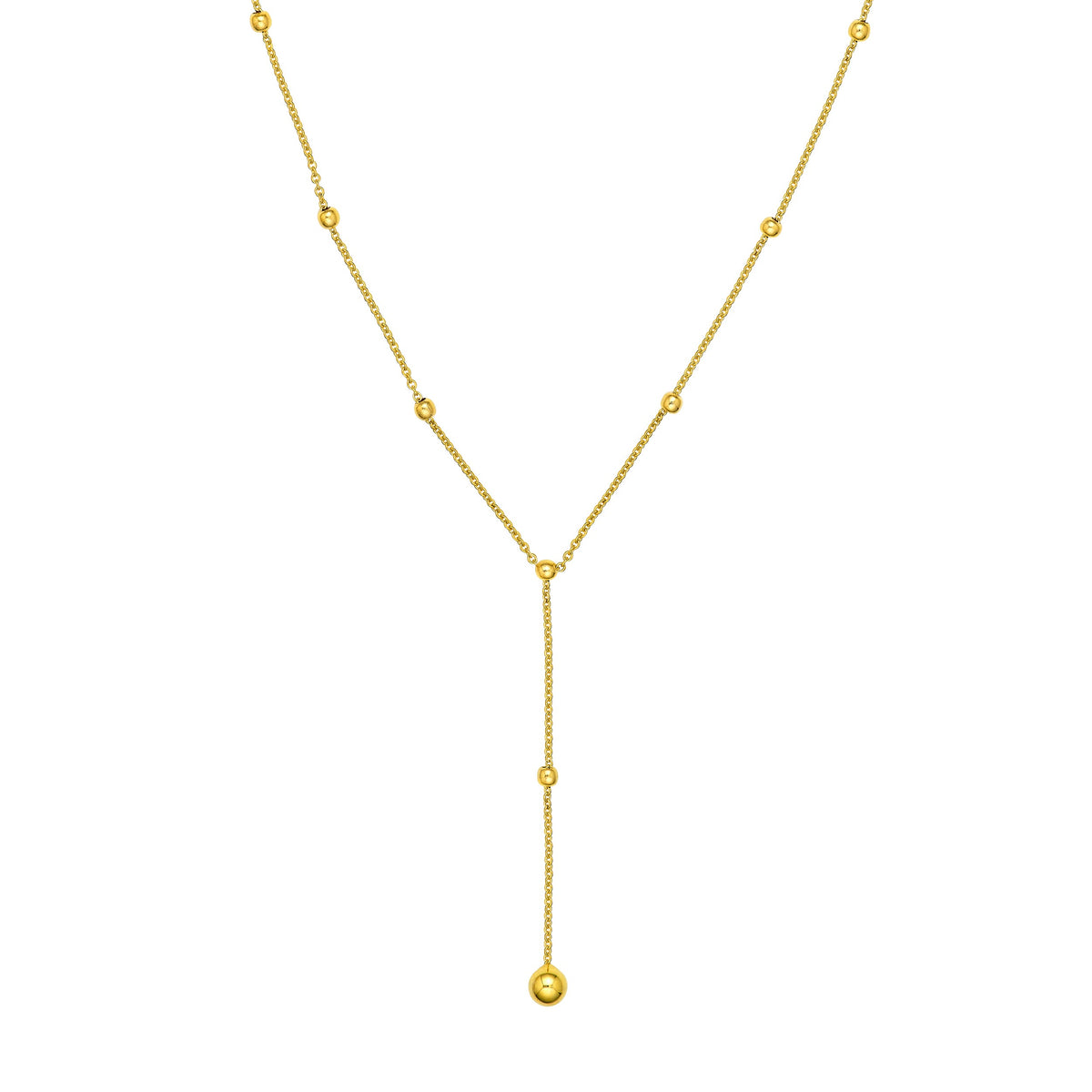 Gold Lariat Necklace