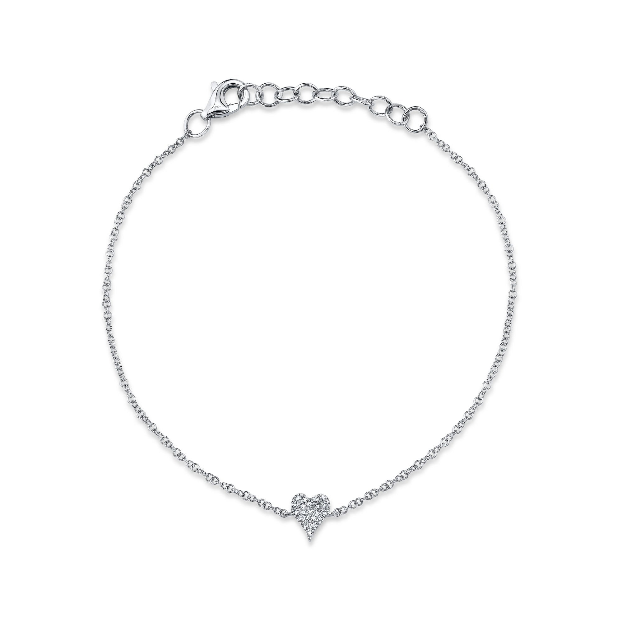 Shy Creation Diamond Heart Bracelet