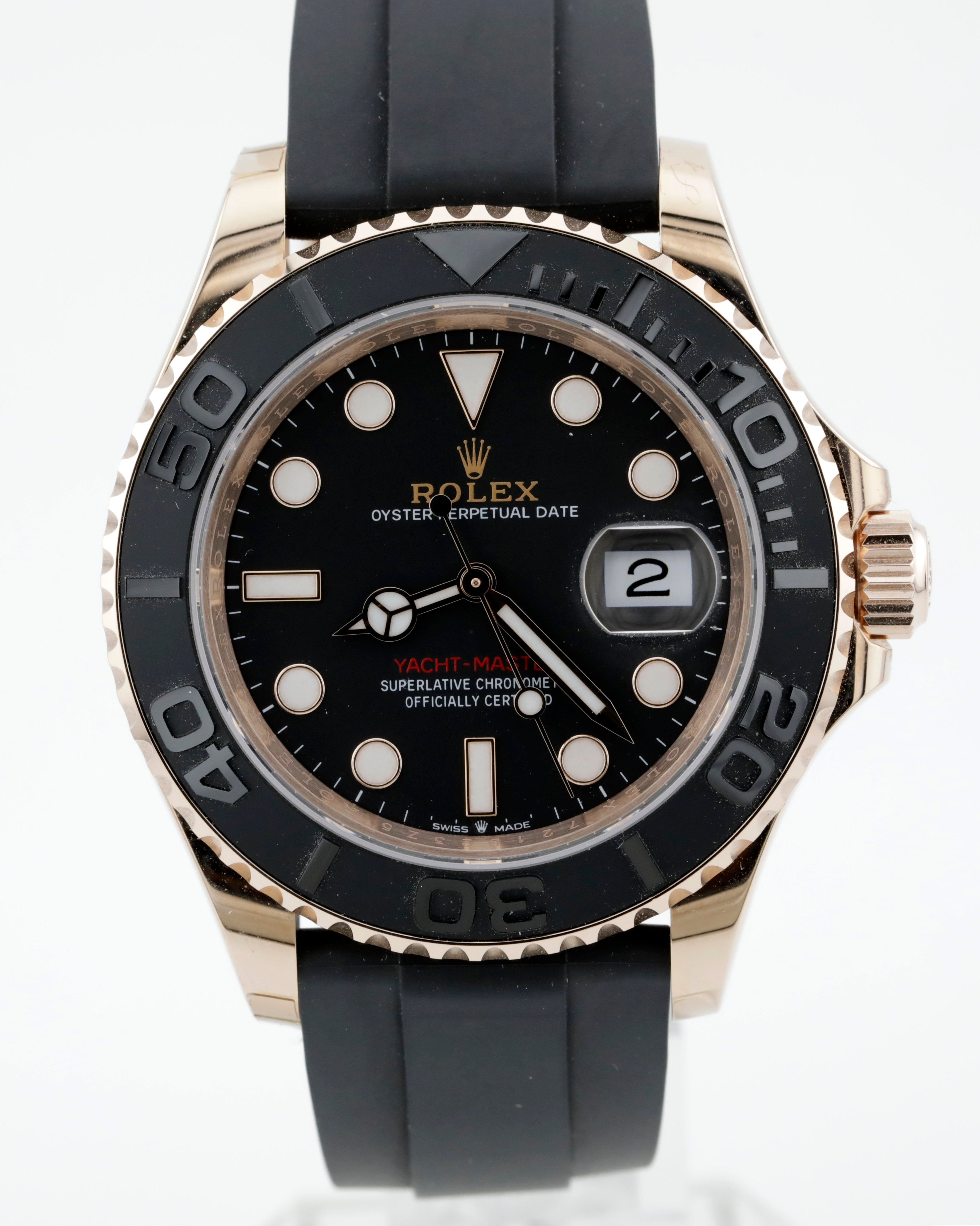 Pre Owned Rolex Yacht-Master 40, 18k Everose gold ref. 126655