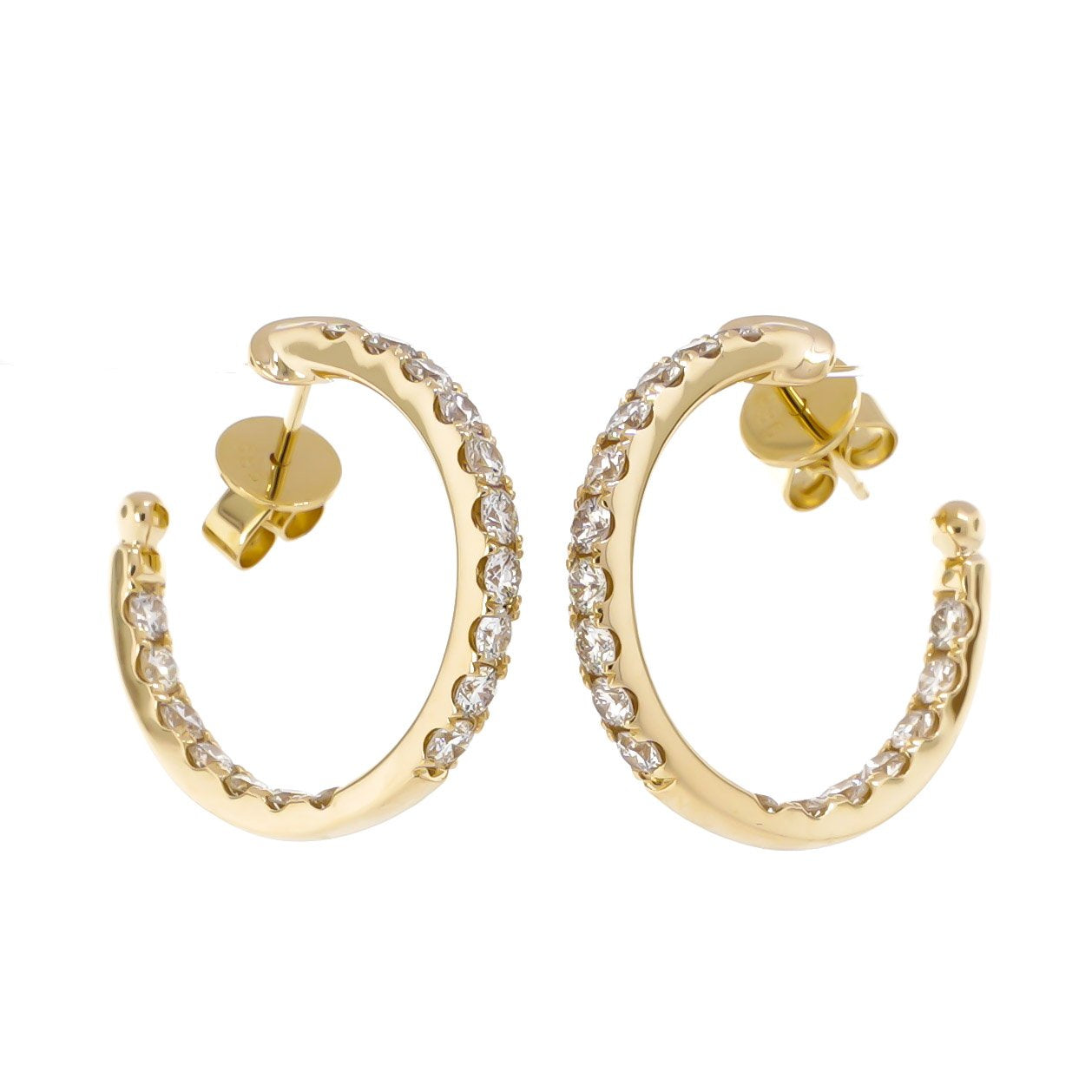 Diamond Hoop Earrings