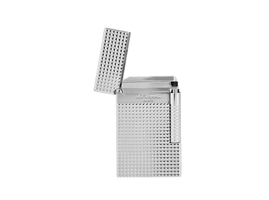 S.T. Dupont Le Grand Dupont Palladium Diamond Head Lighter - Perfect Ping