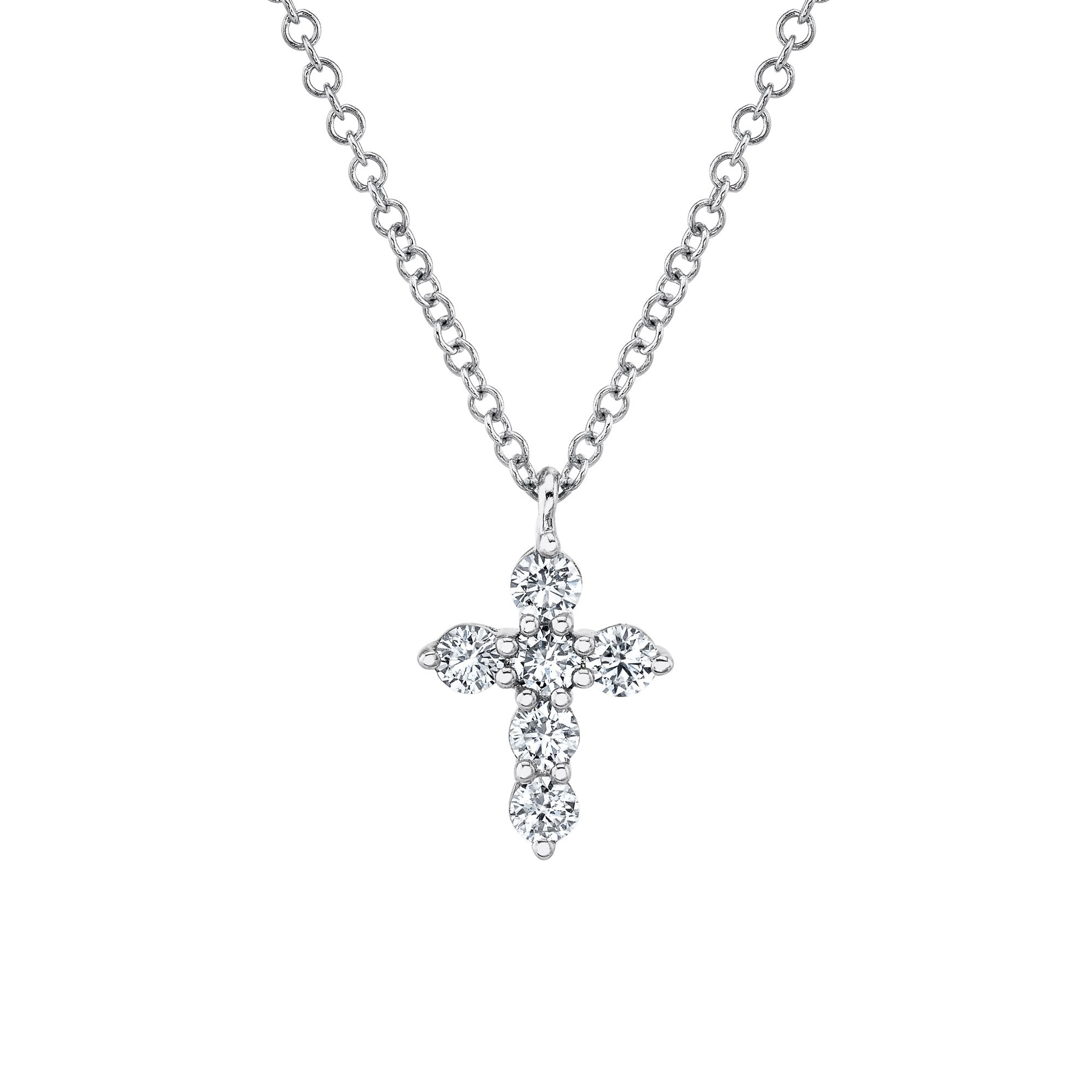 Shy Creation Diamond Cross Pendant