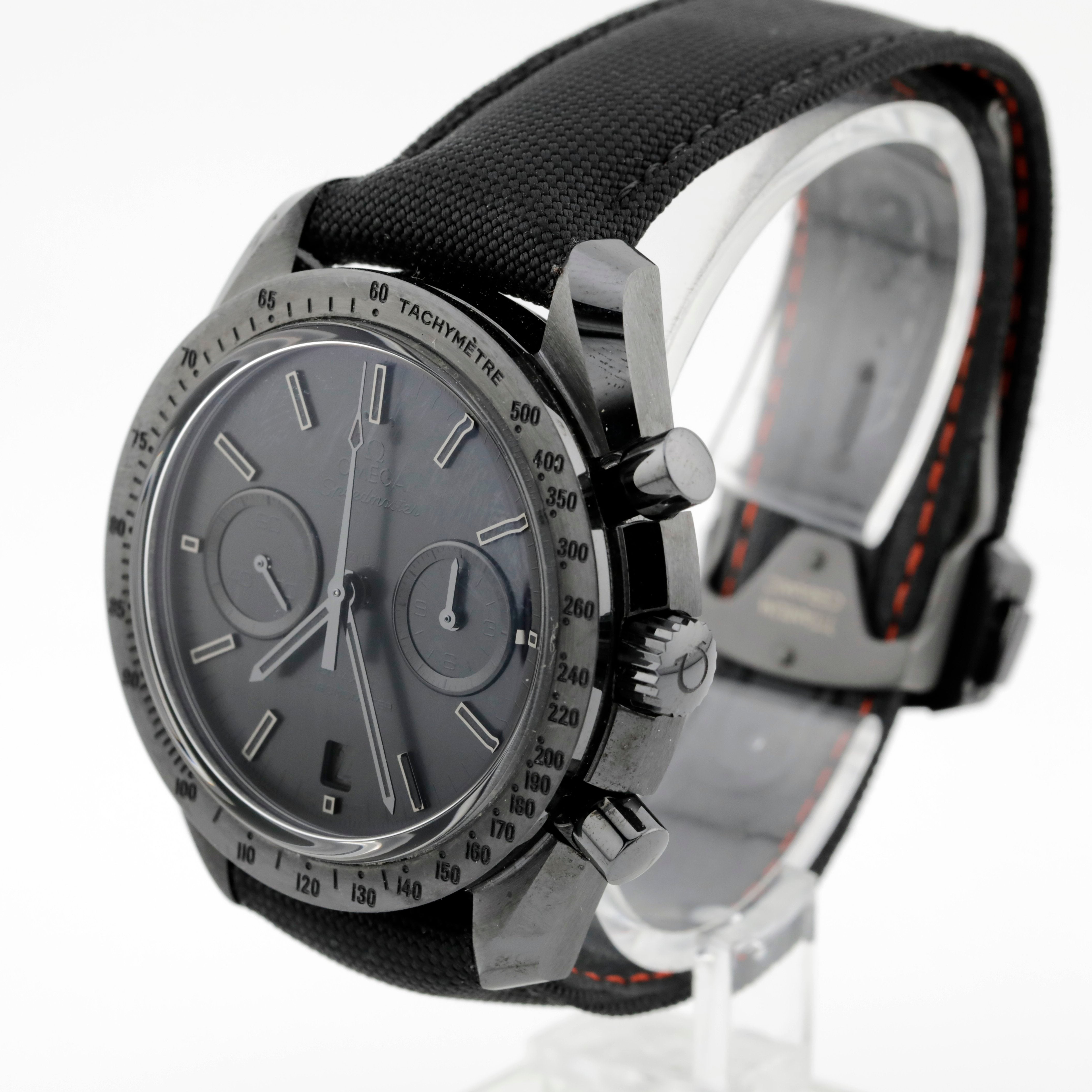 Pre Owned Omega Speedmaster Dark Side Black Black Ref# 31192445101005