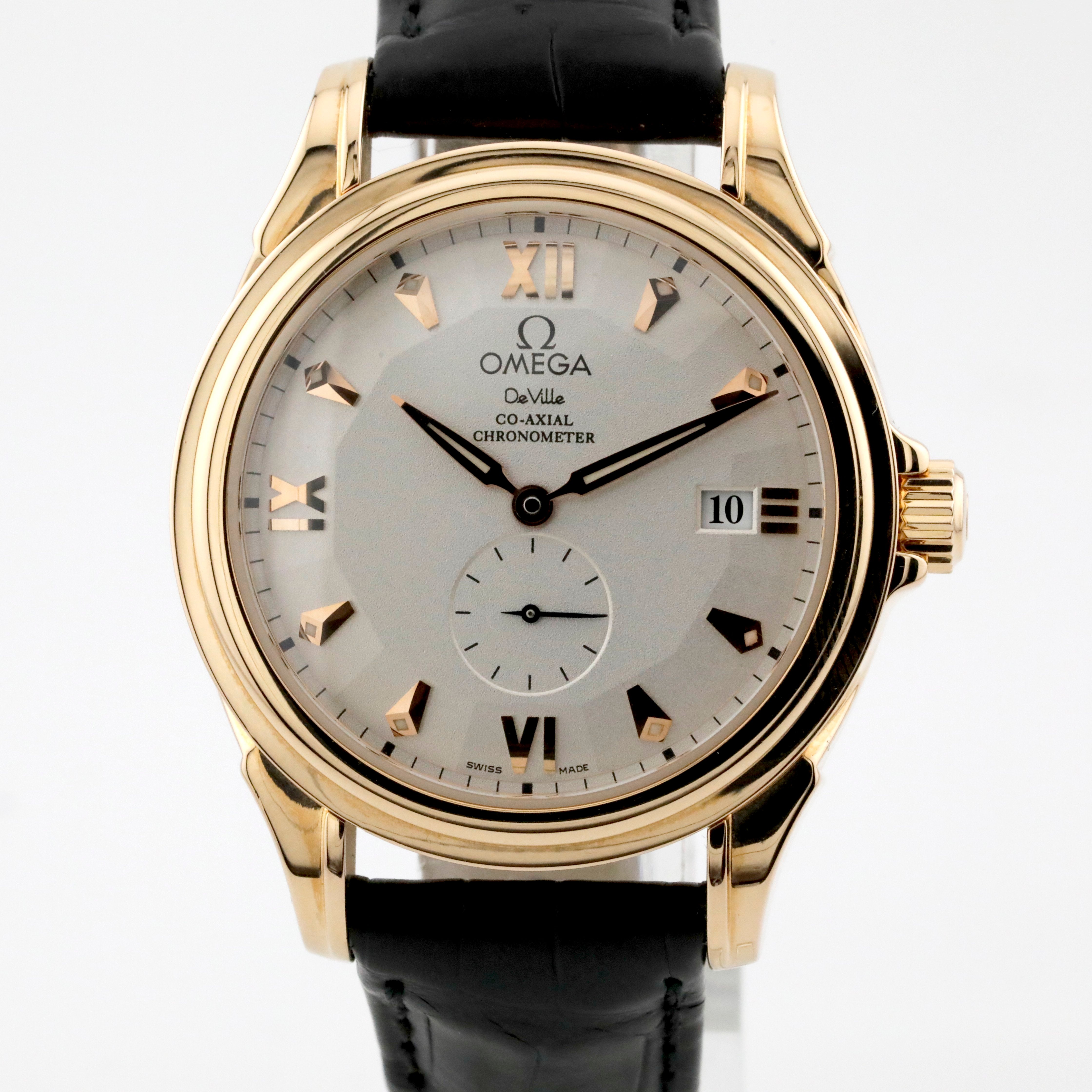 Pre-Owned Omega De Ville 18k Red Gold Limited Edition of 699 Ref# 46463032