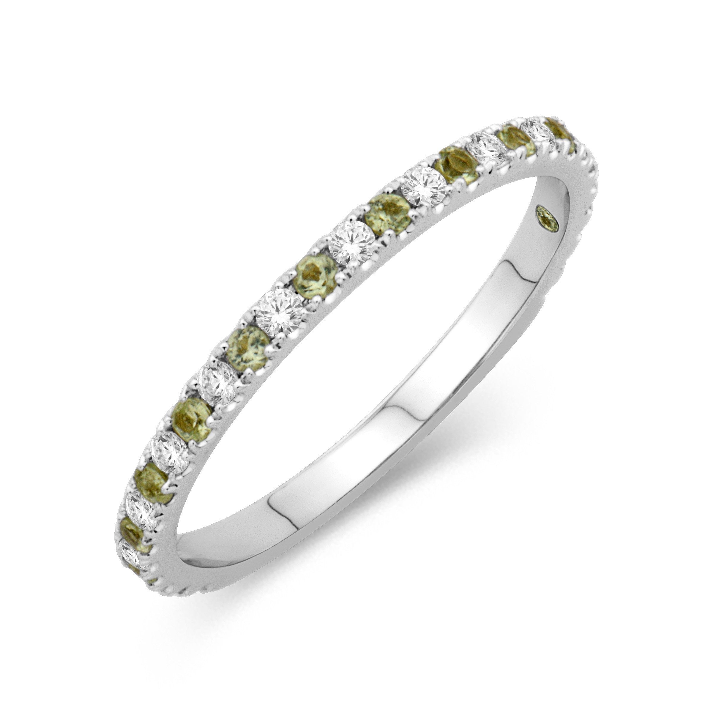 Diamond and Peridot Band