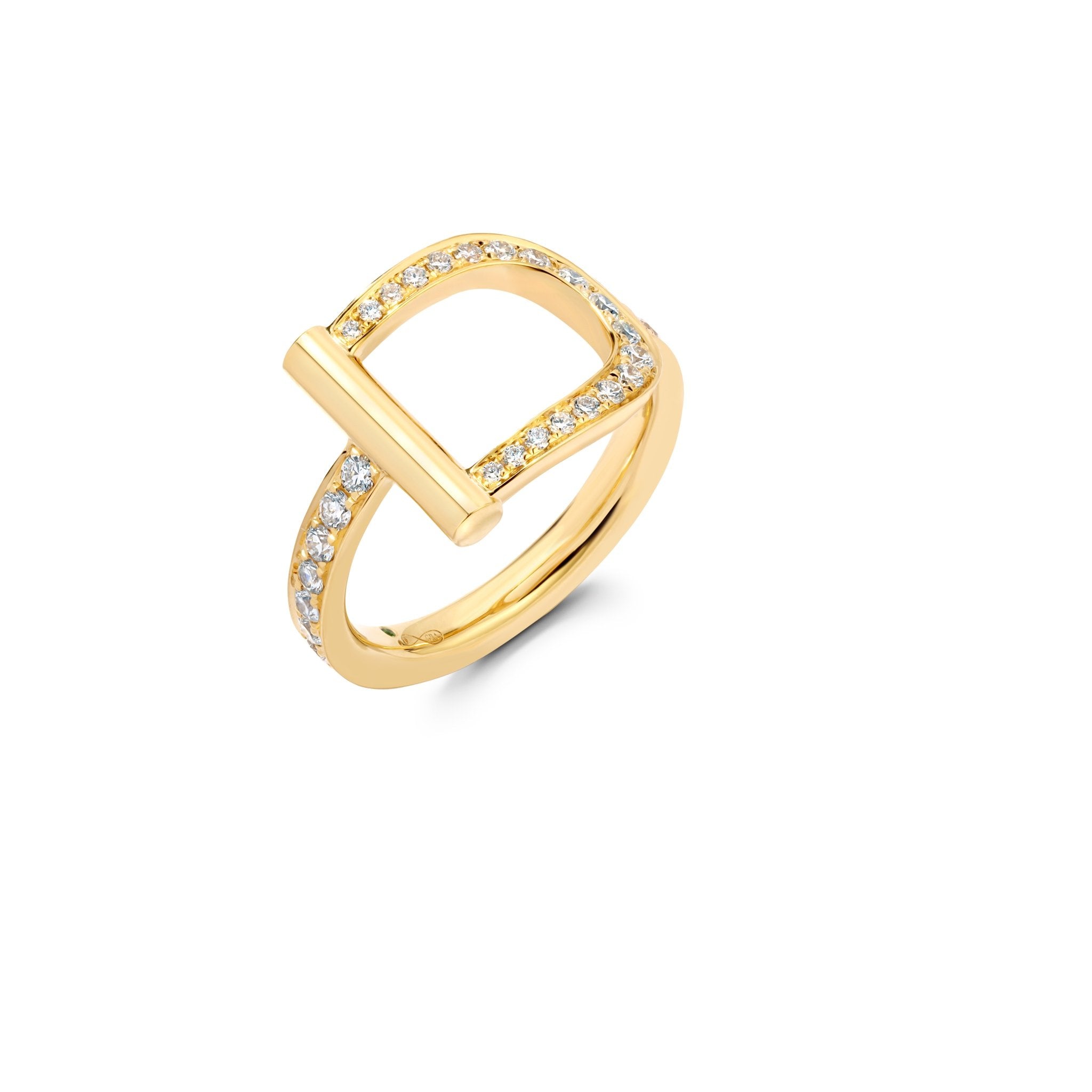 Graziela Diamond Stirrup Ring