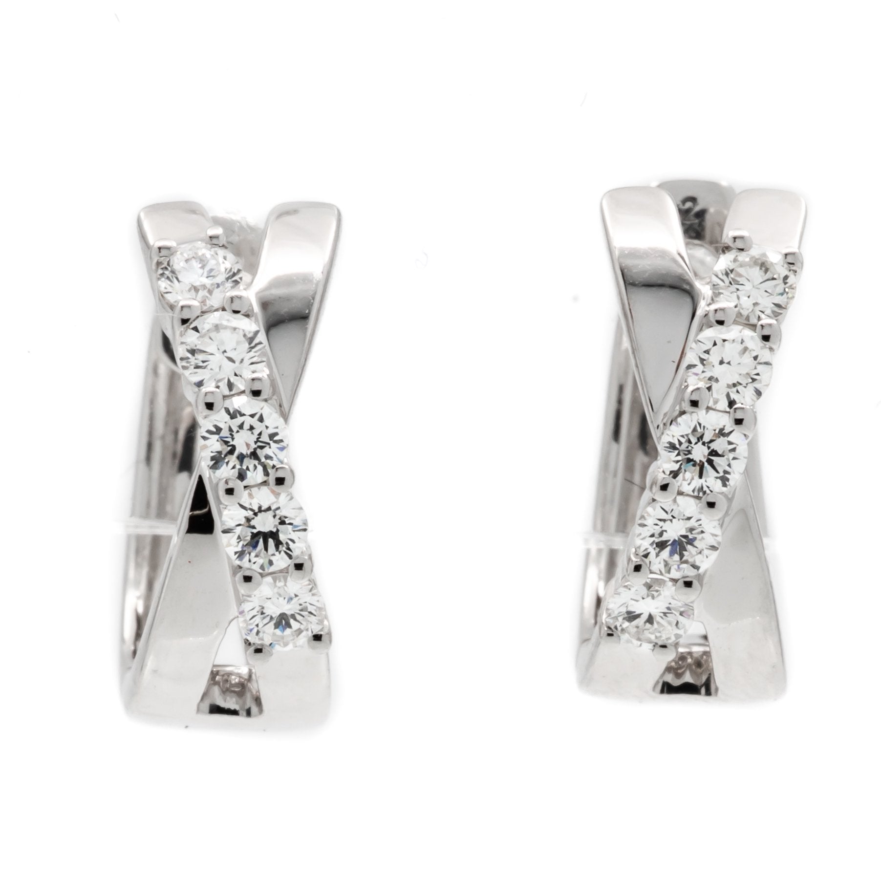 Diamond Huggie Earrings