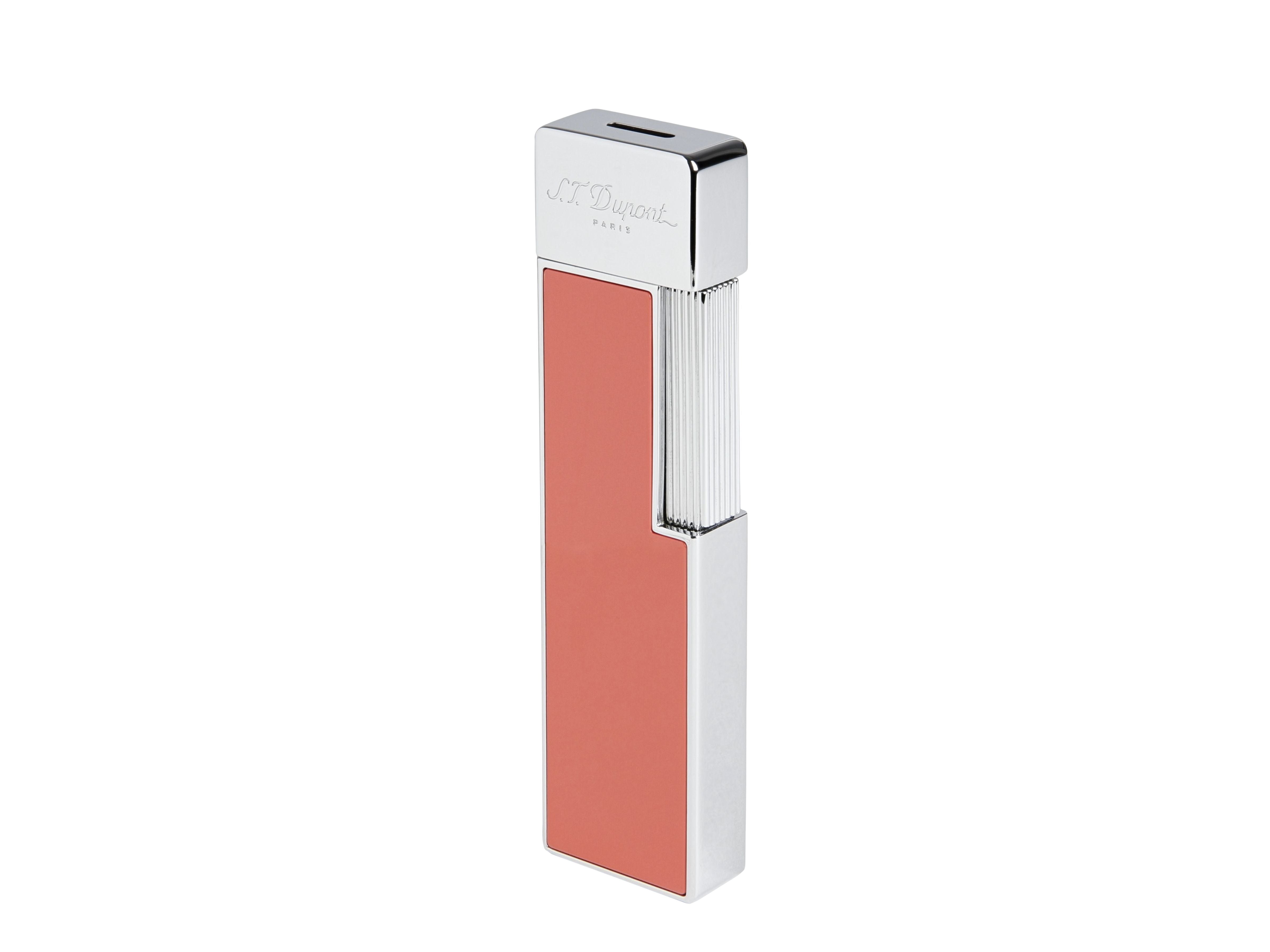 S.T. Dupont Twiggy Shiny Coral Lacquer Lighter