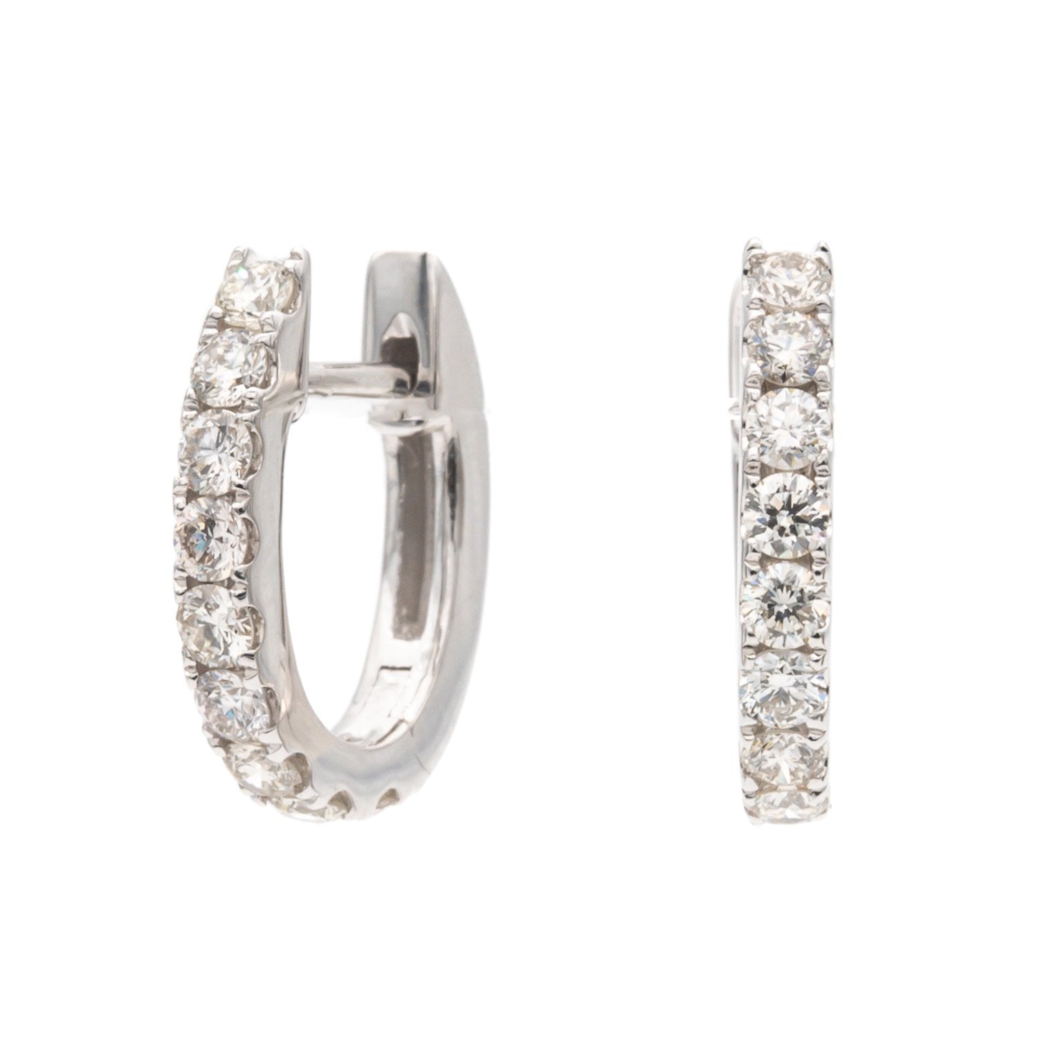 Diamond Huggie Earrings