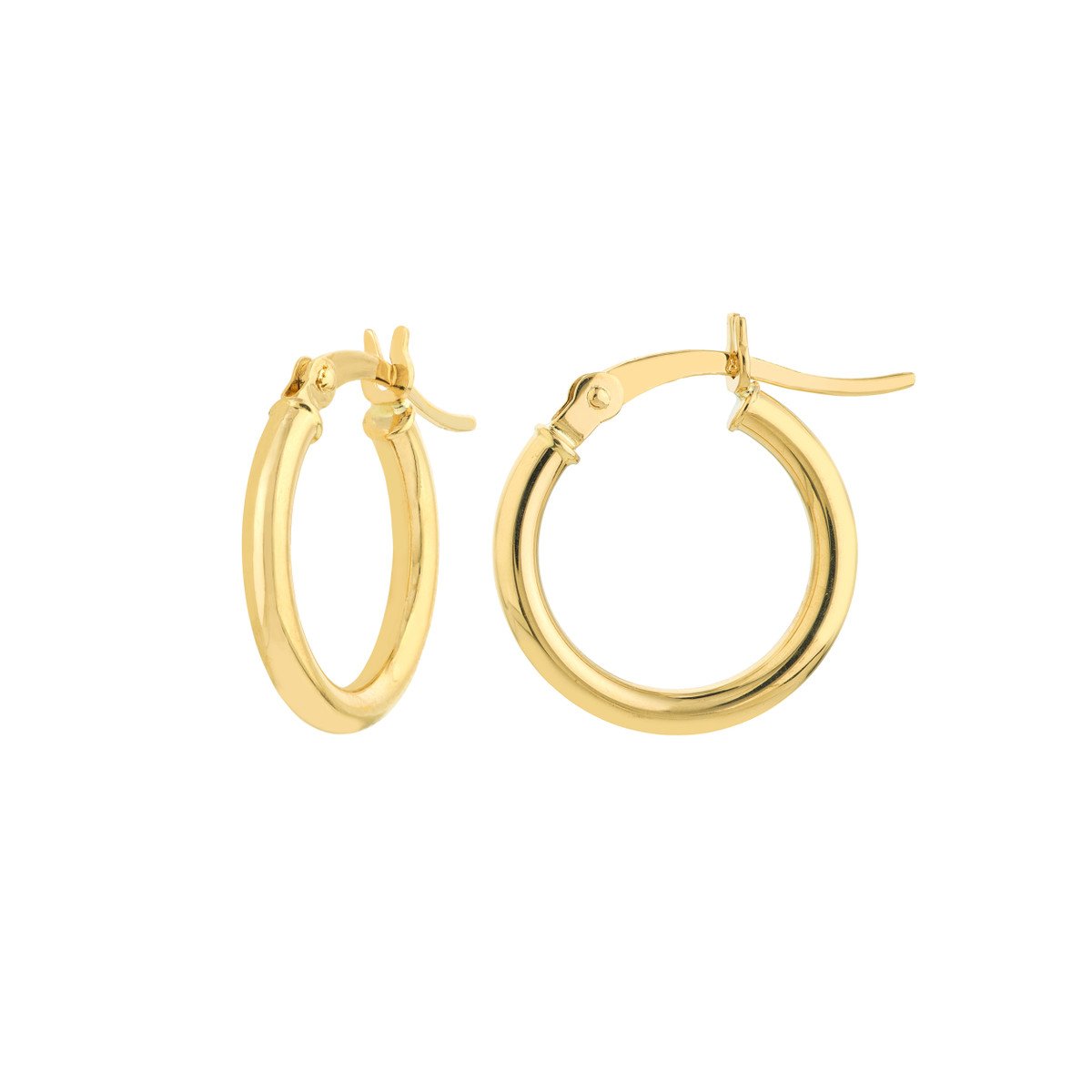 Polished Gold Hoop Earrings