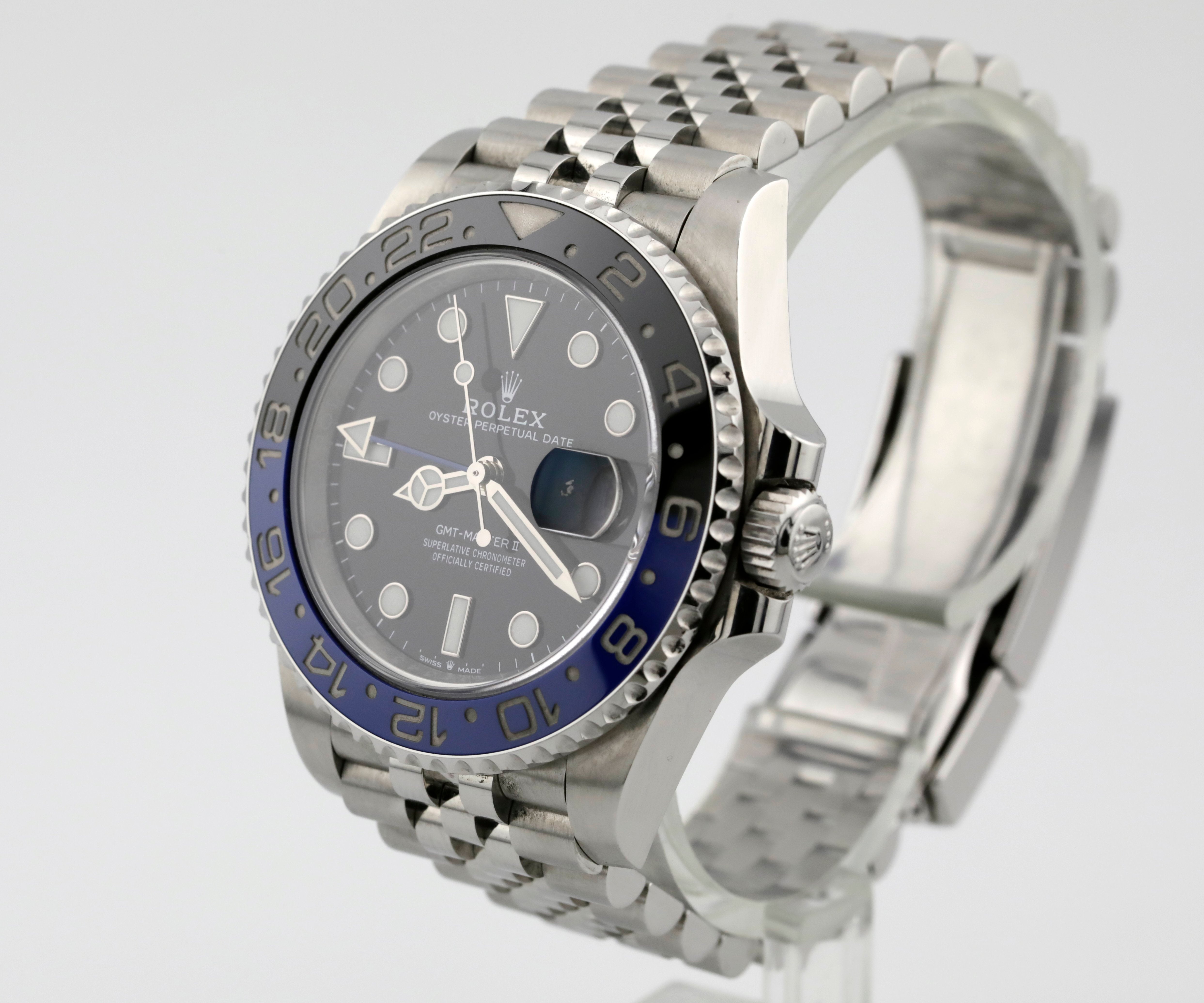 Pre Owned Rolex GMT-Master II Batgirl Ref# 126710BLNR