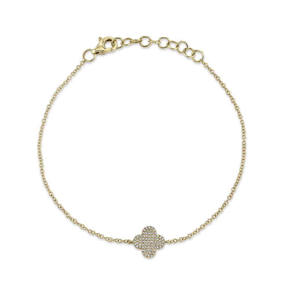 Shy Creation Diamond Clover Bracelet