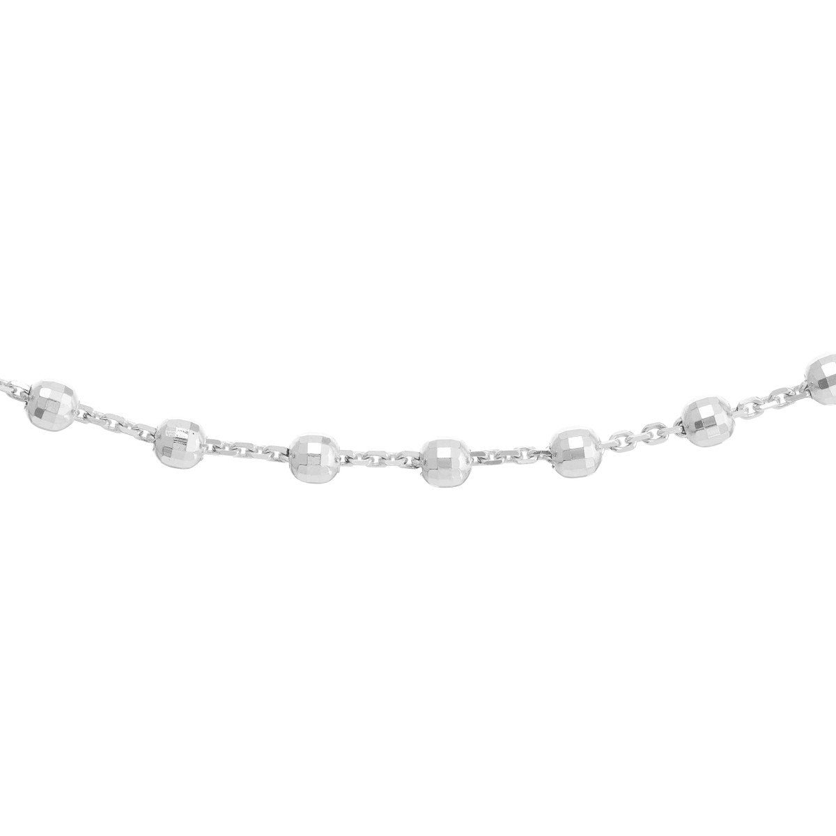 Diamond Cut Beaded Necklace